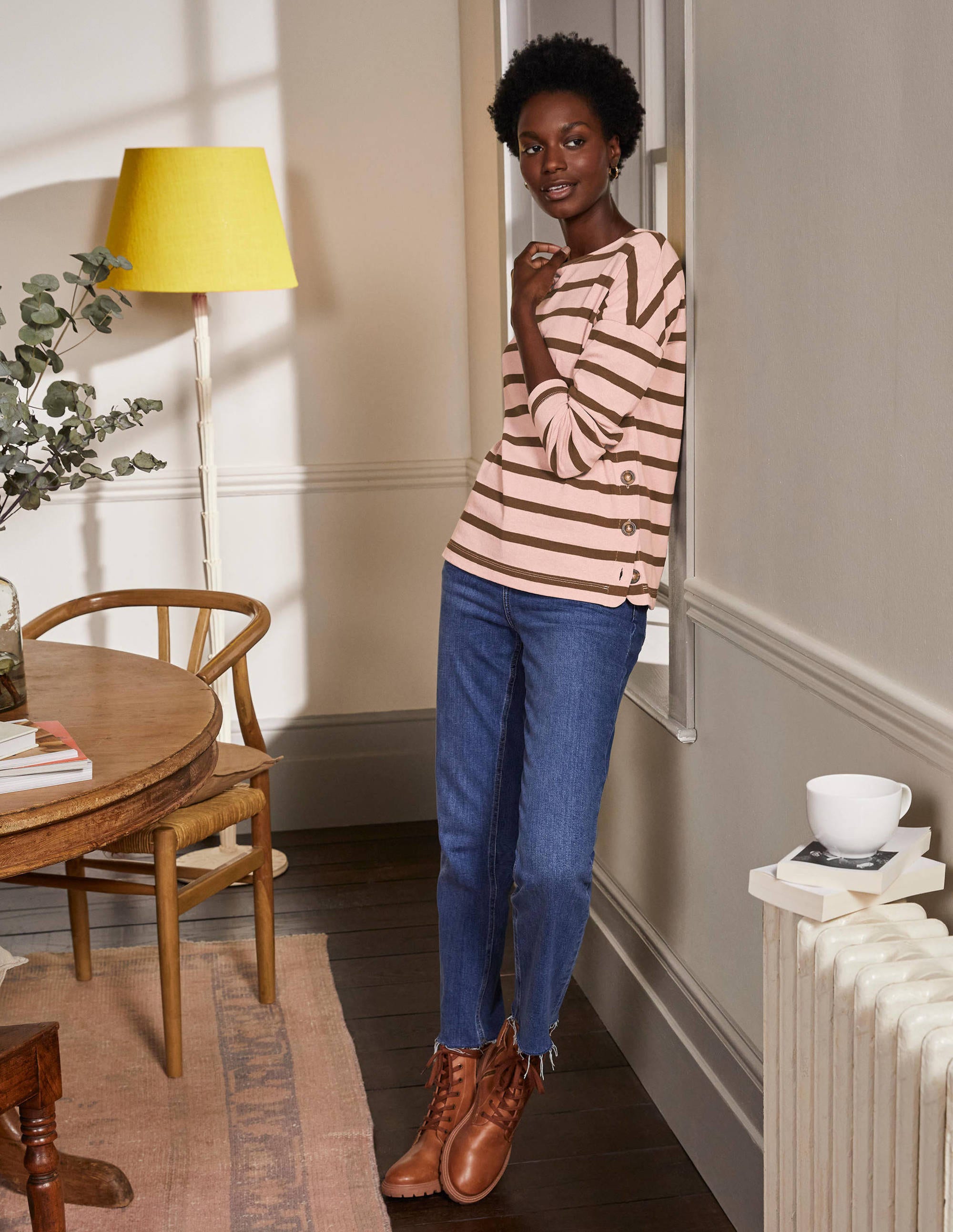 Sophie Long Sleeve Breton-Milkshake/Pony - Image 3