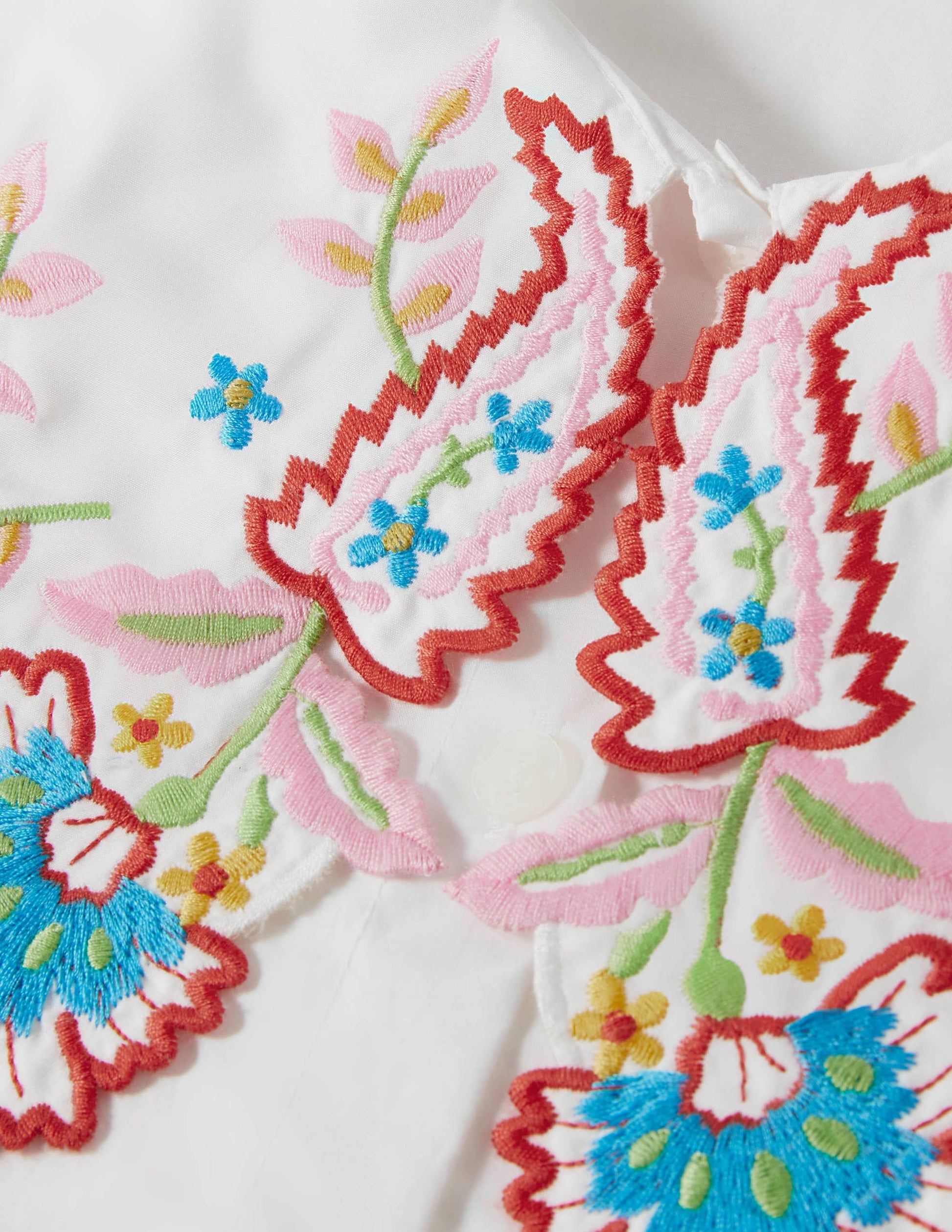 Antonia Embroidered Shirt-White-6