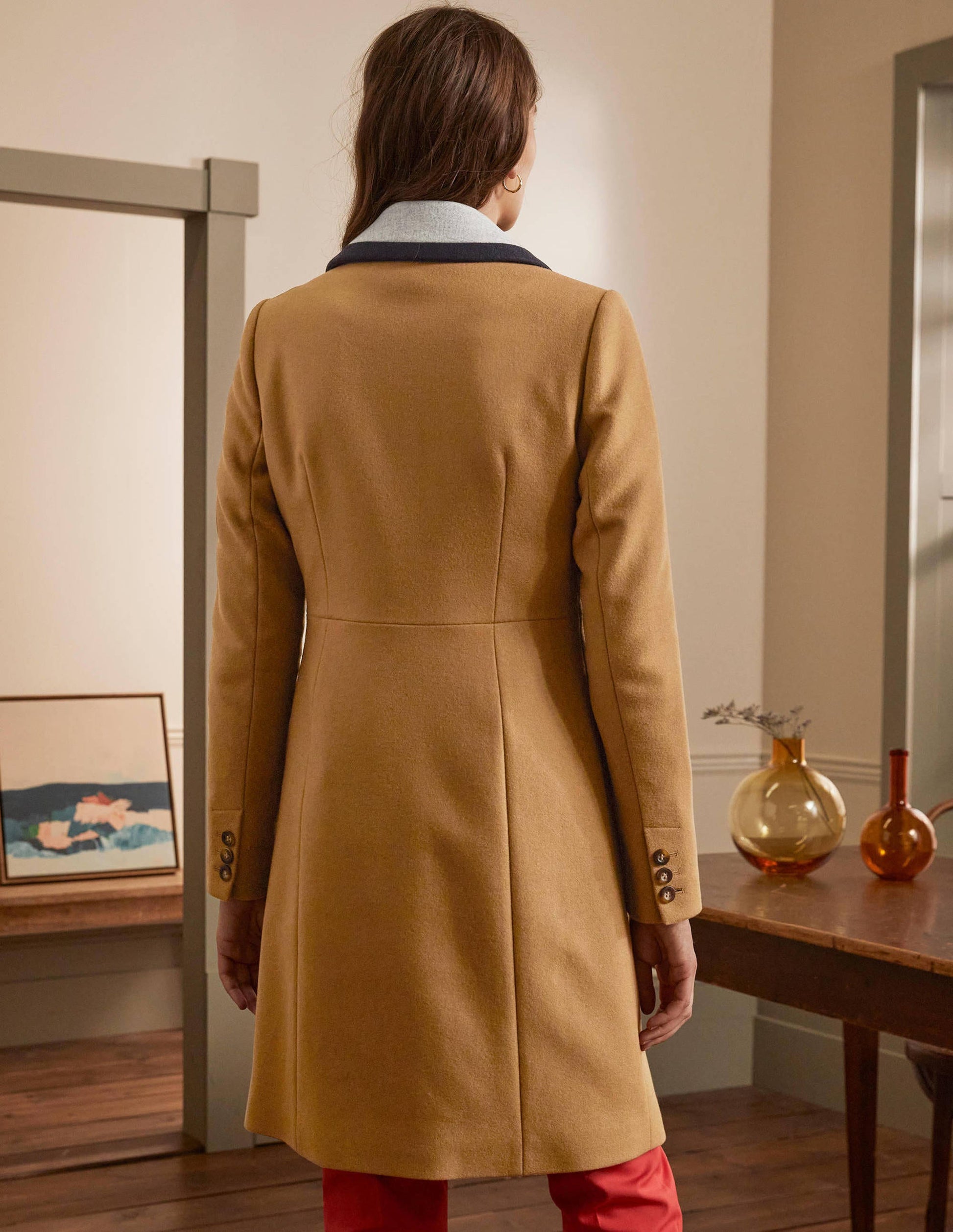 Wool Blend Tailored Coat-Ground Ginger-2