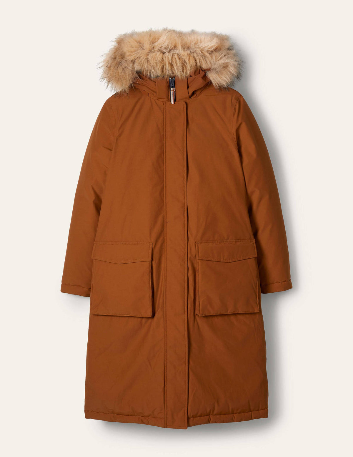 Orkney Padded Parka Coat-Ginger-6