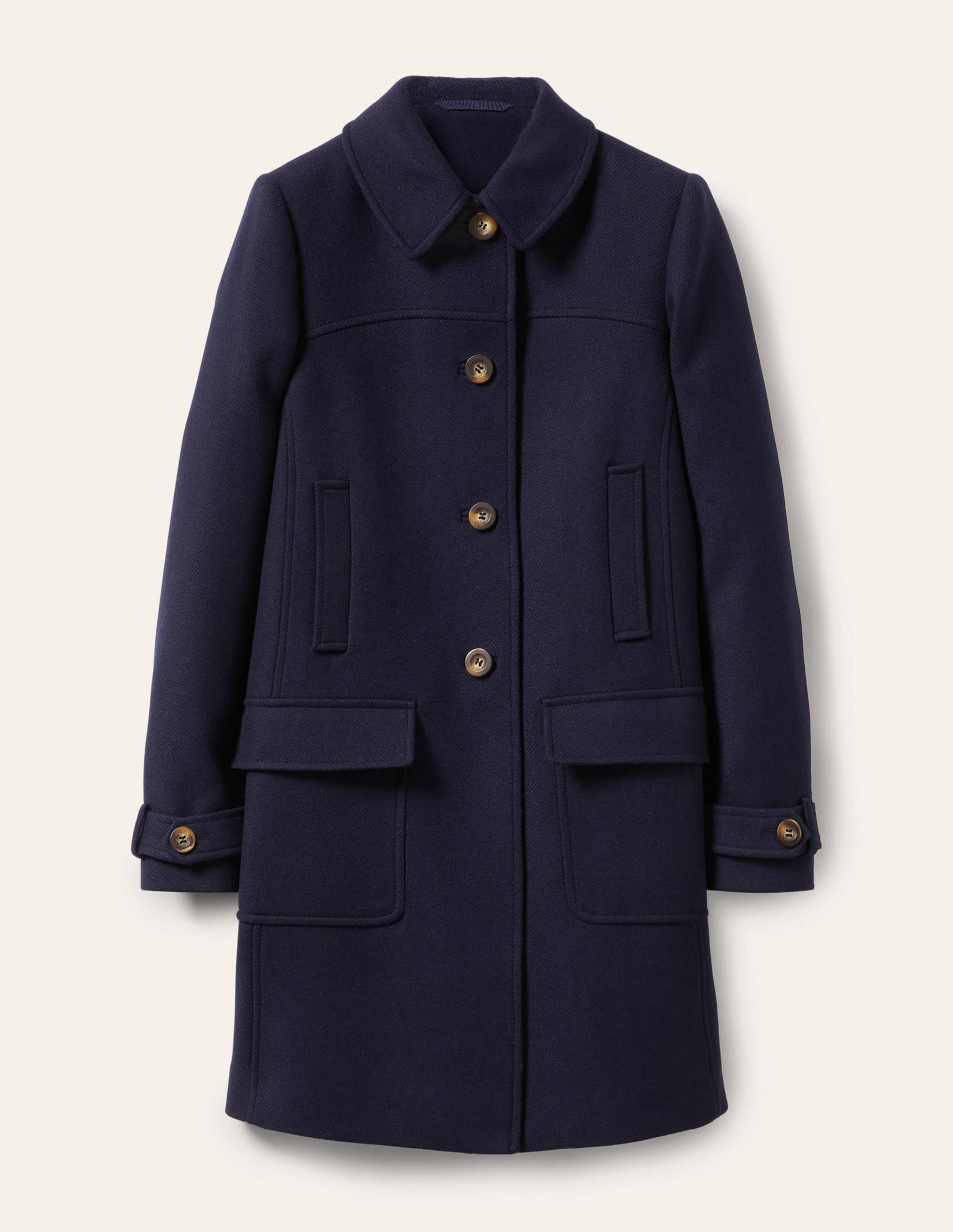 Durham Wool Blend Coat-Navy - Image 5