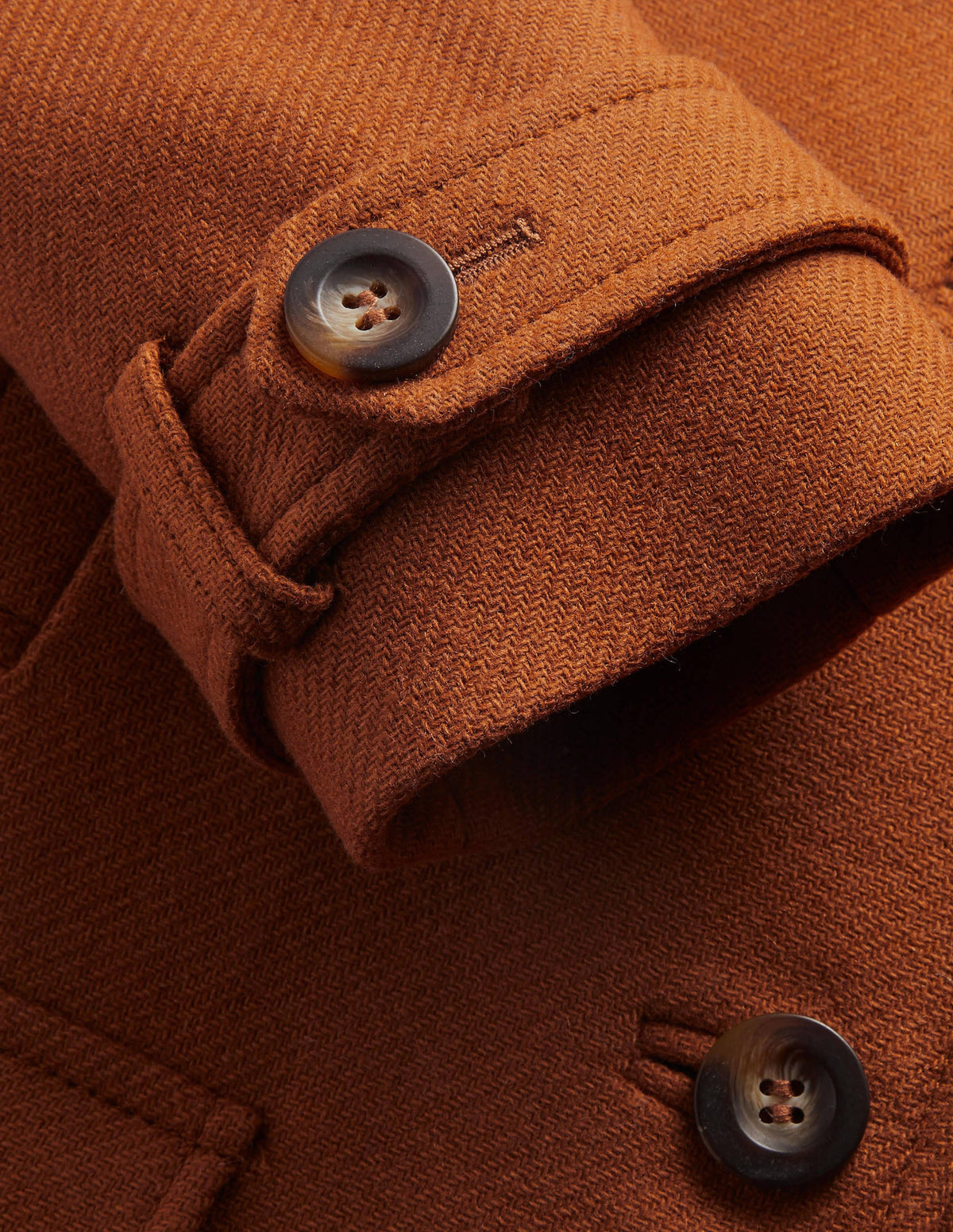 Durham Wool Blend Coat-Ochre - Image 6
