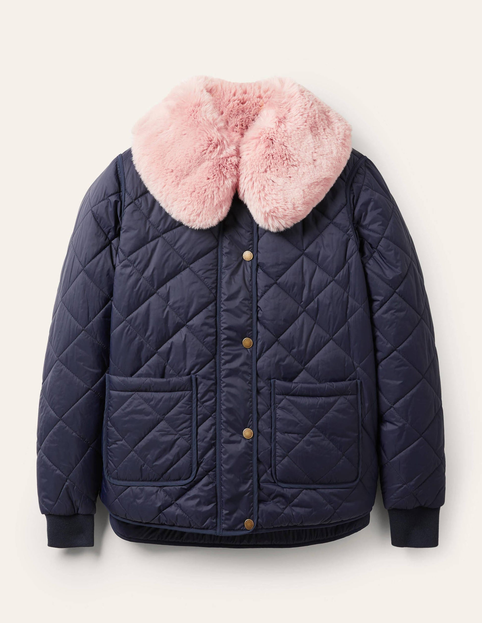 Hollie Quilted Jacket-Navy-7
