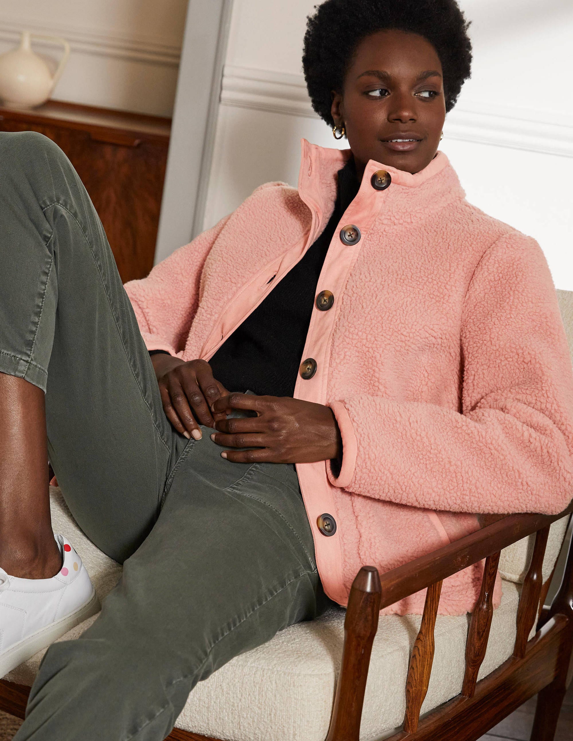 Marcia Sherpa Jacket-Milkshake - Image 6