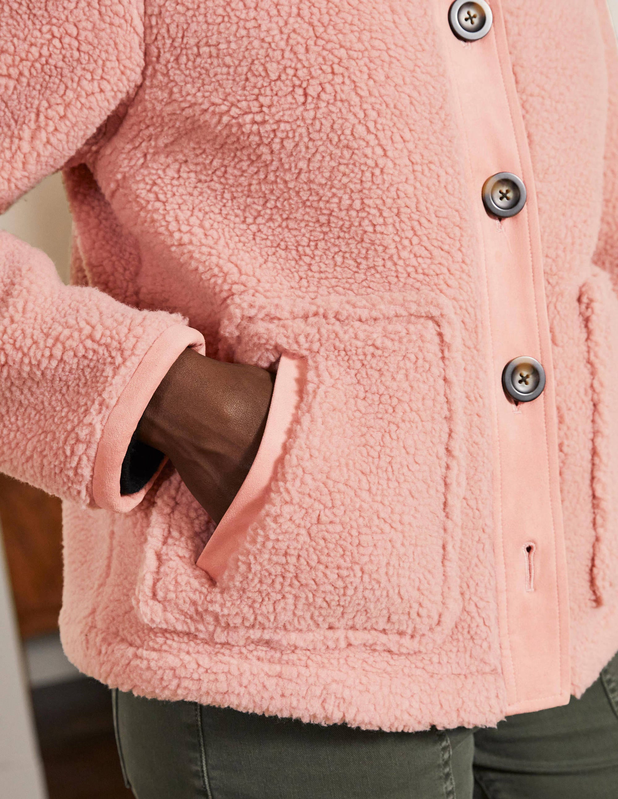 Marcia Sherpa Jacket-Milkshake - Image 2