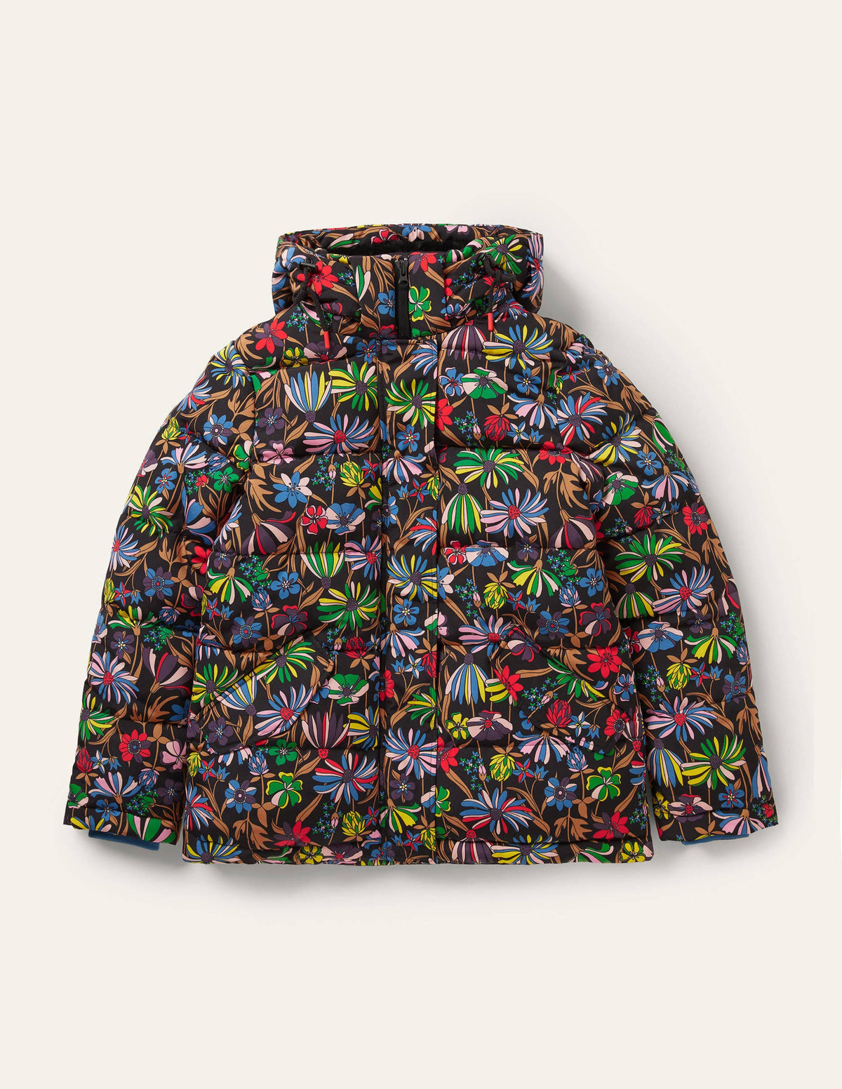 Brecon Puffer Coat-Black, Wild Dandelion - Image 6