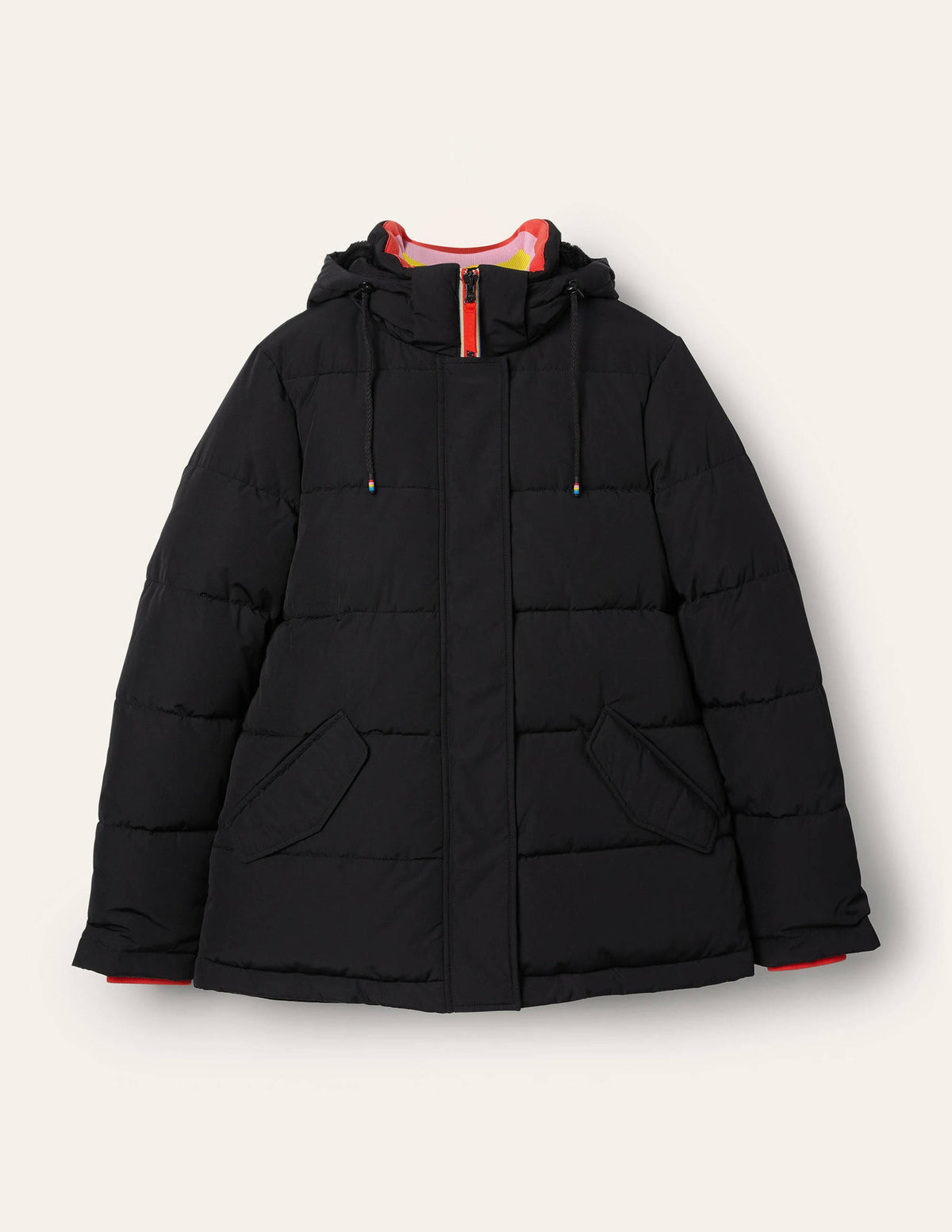 Brecon Puffer Coat-Black-8