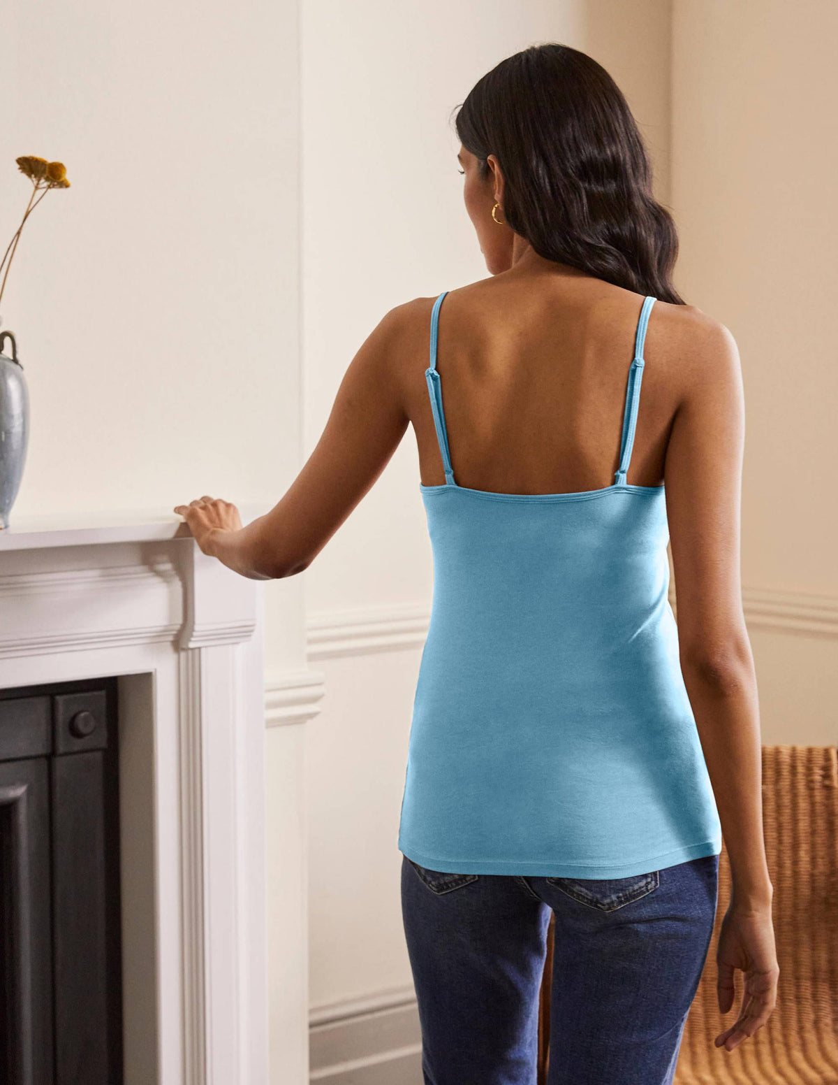 Plain Cami Top-Frosted Blue-2