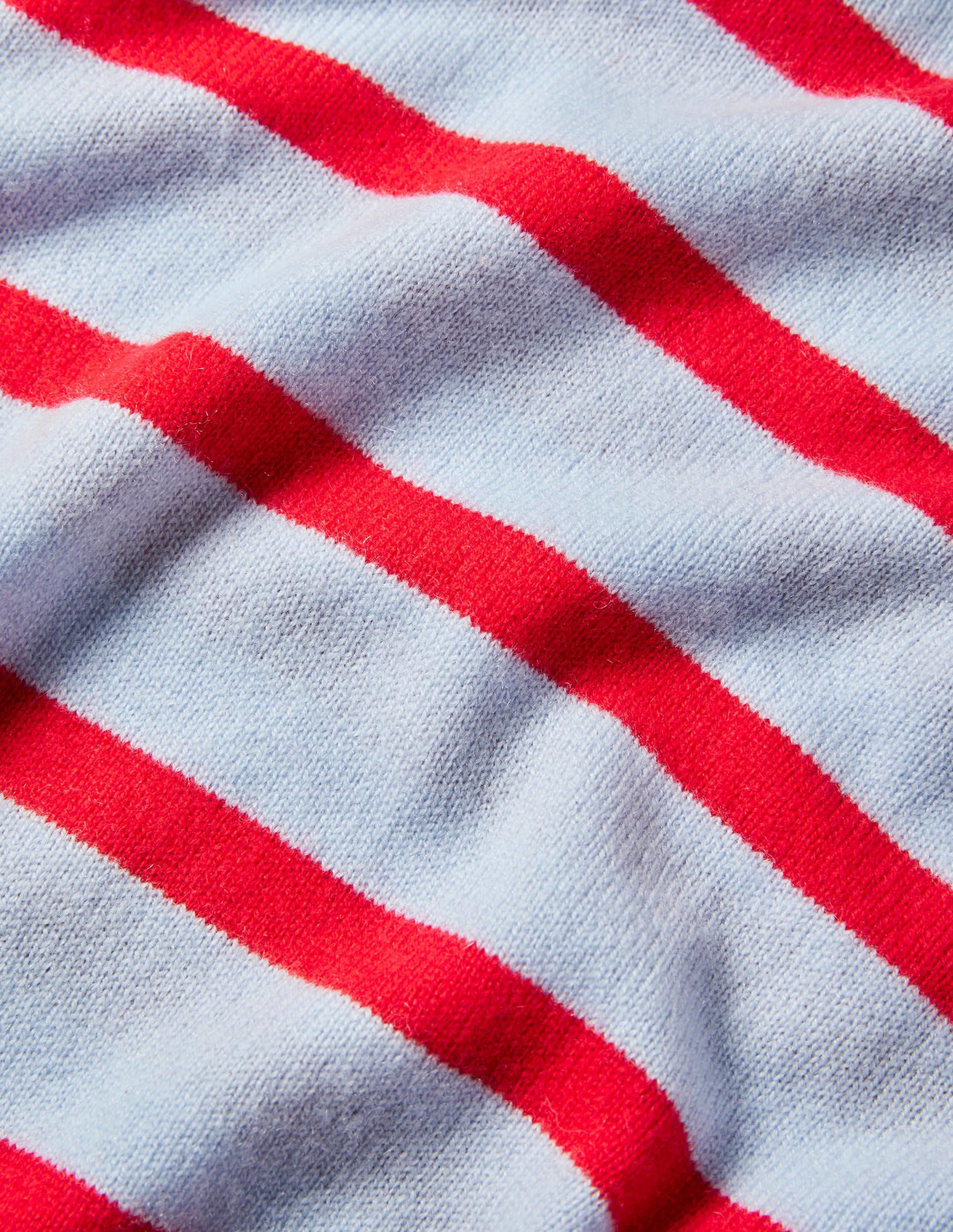 Striped Cashmere Jumper-Lapis Light Blue Stripe - Image 6