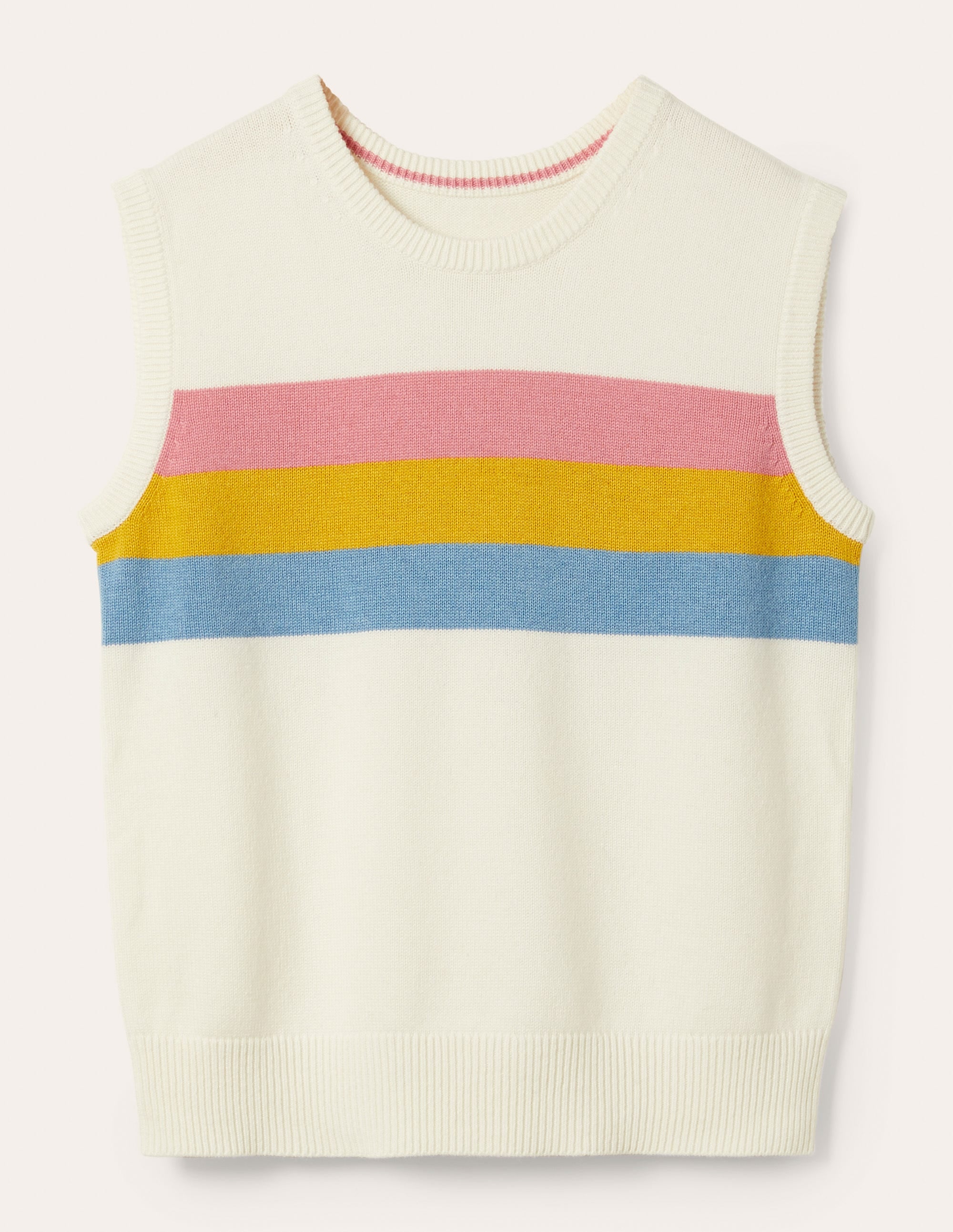 Fiona Tank-Ivory, Placement Stripe - Image 5