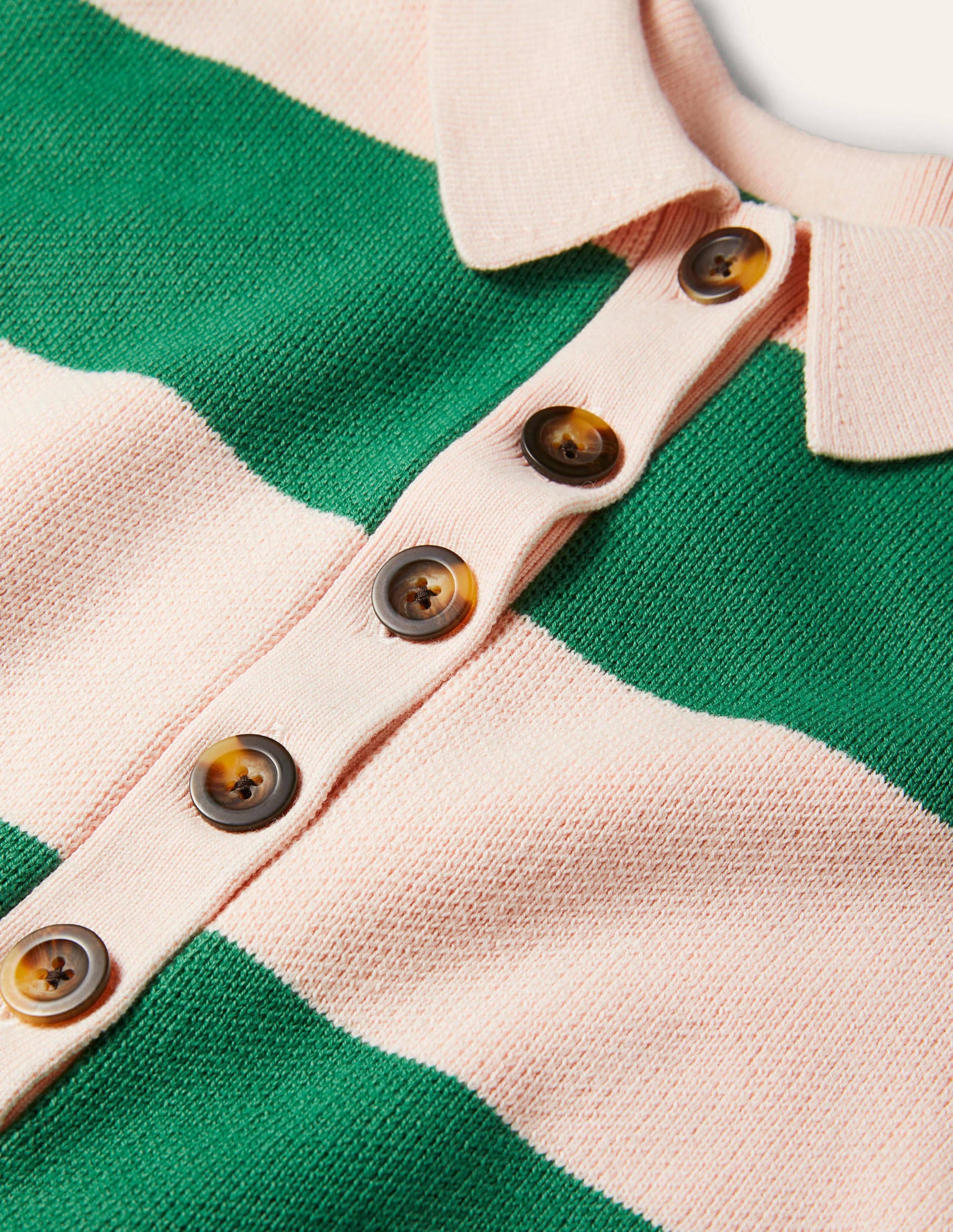 Striped Knitted Rugby Jumper-Milkshake and Irish Green-6