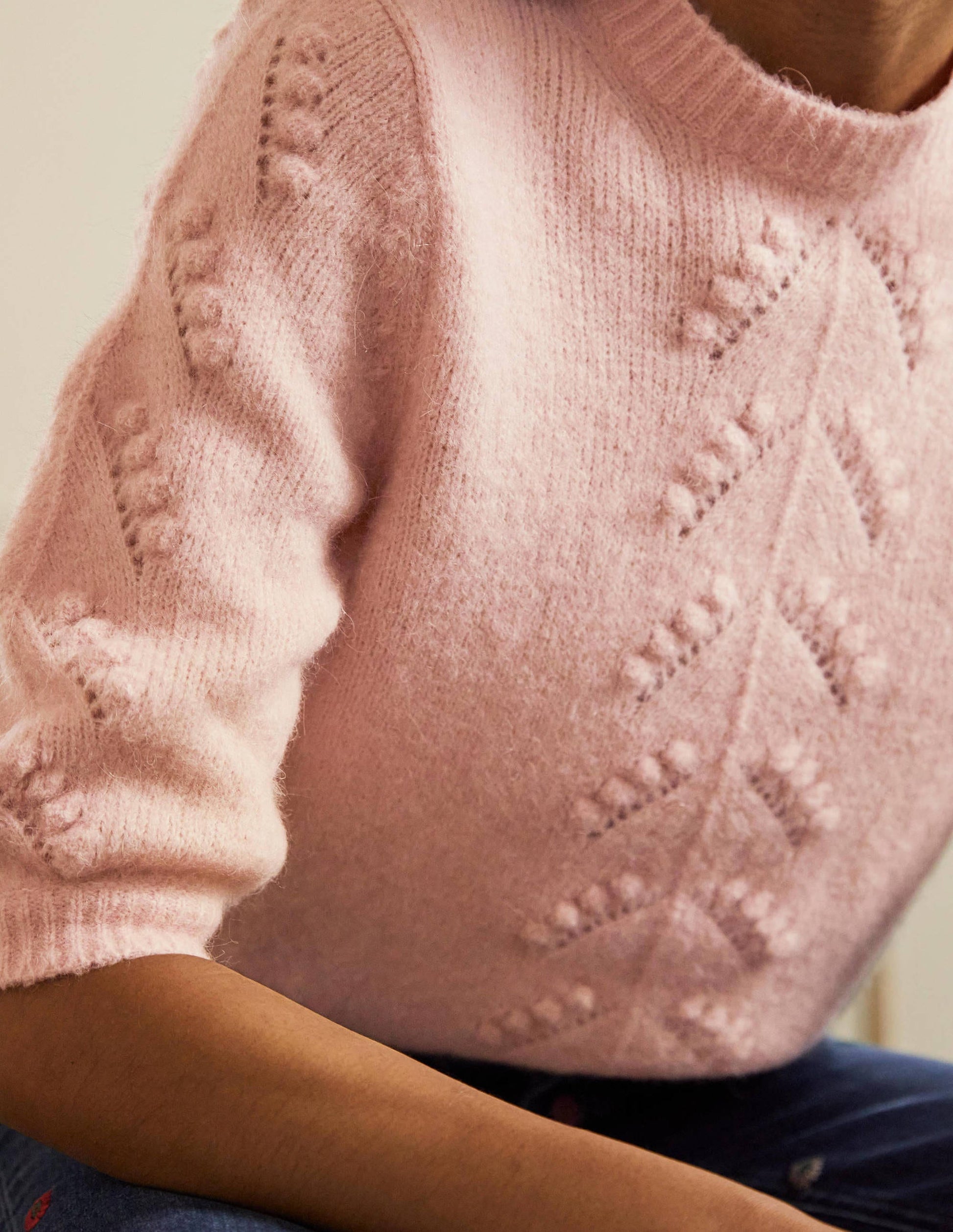 Fluffy Knitted T-shirt-Milkshake-2