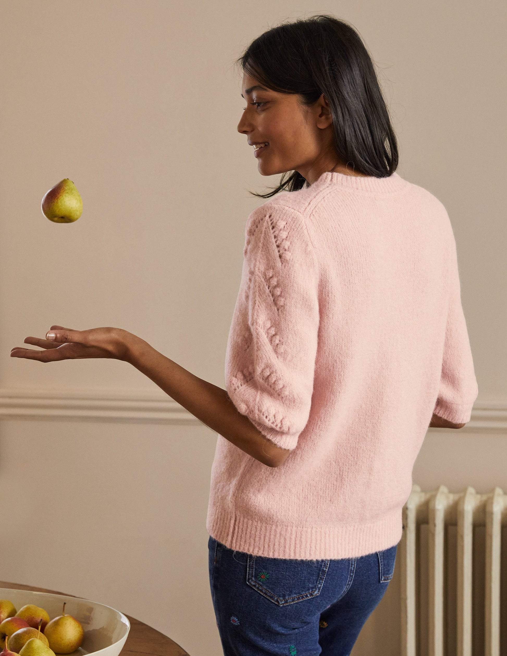 Fluffy Knitted T-shirt-Milkshake-3