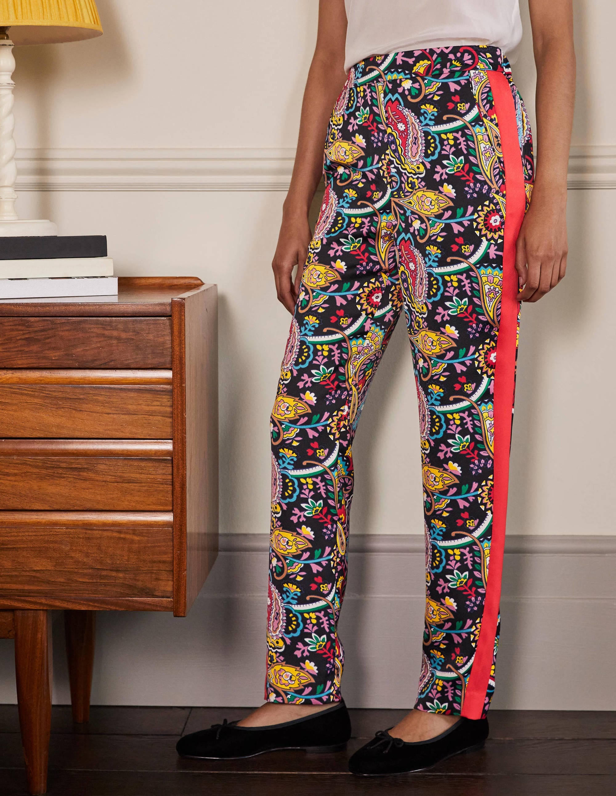 Ludlow Satin Trousers-Black, Fantastical - Image 3