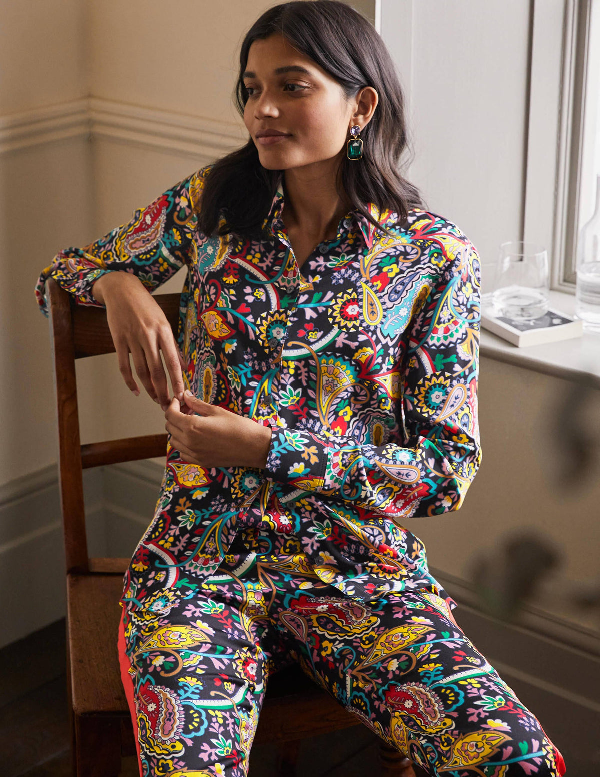 Silk Shirt-Black, Fantastical - Image 5