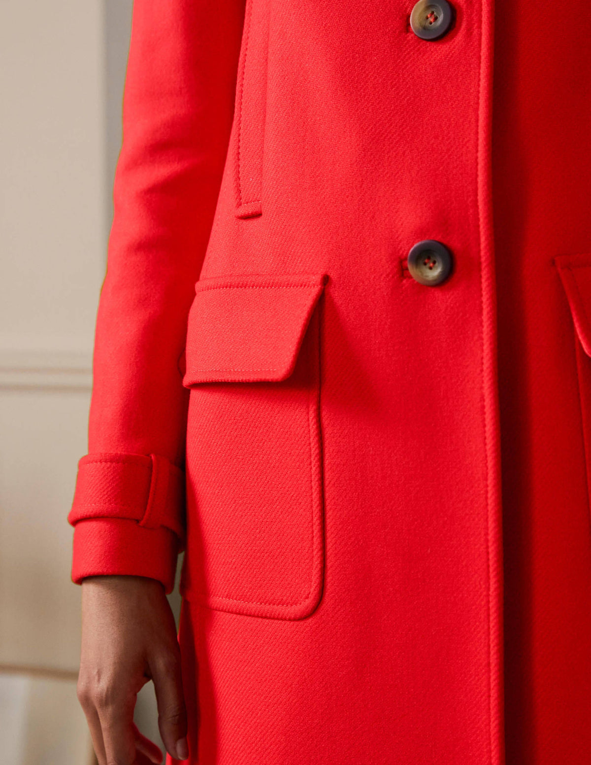 Durham Wool Blend Coat-Poppadew - Image 4