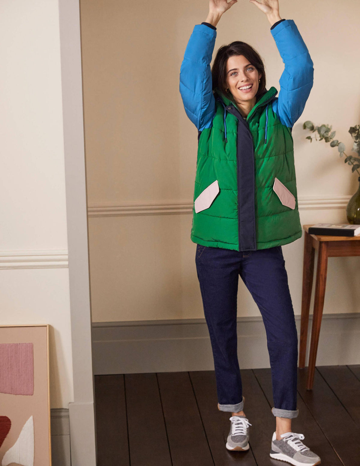 Brecon Puffer Coat-Irish Green/Atlantic Ocean-4