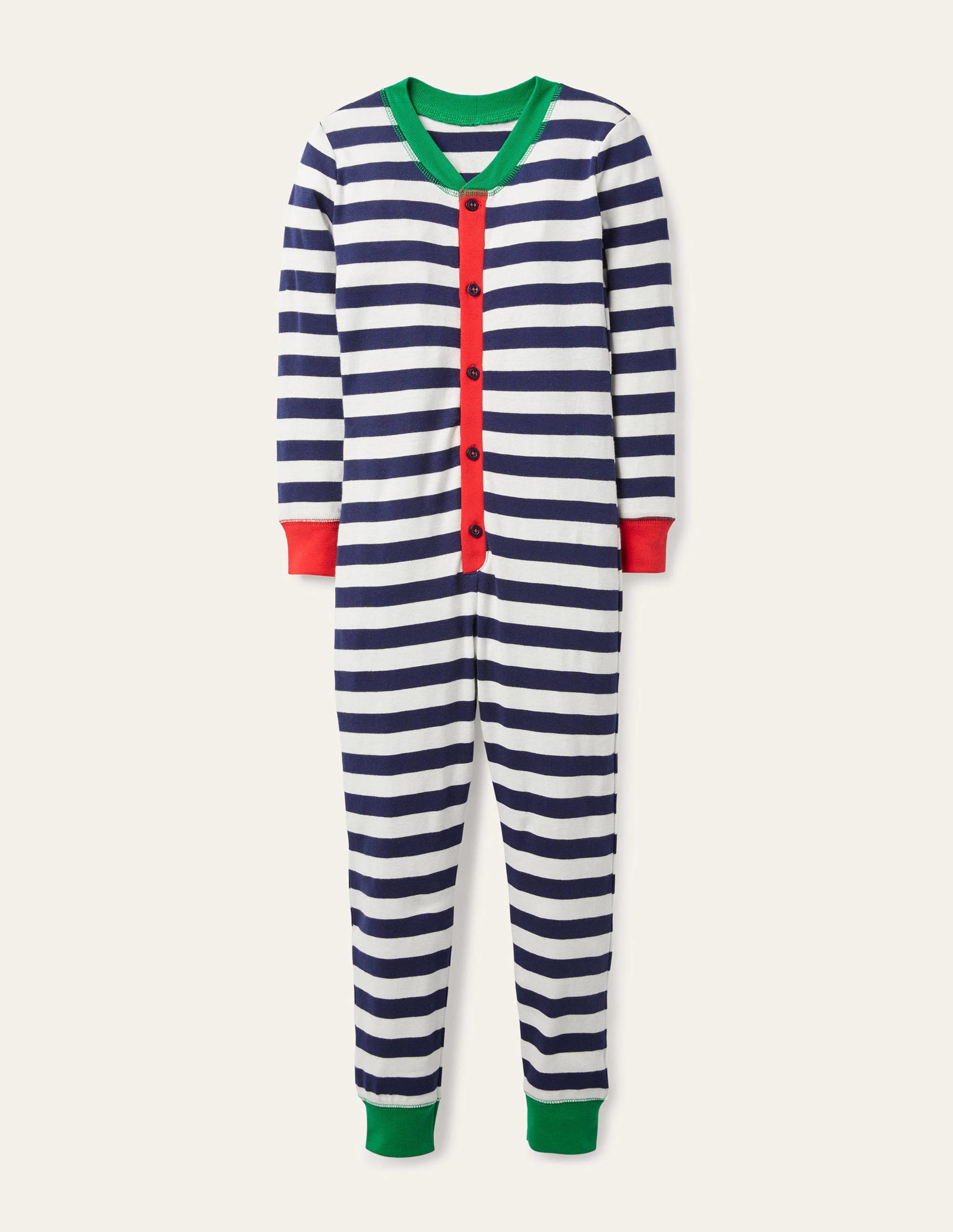 Snug All-In-One Pyjamas-College Navy/Ivory - Image 1