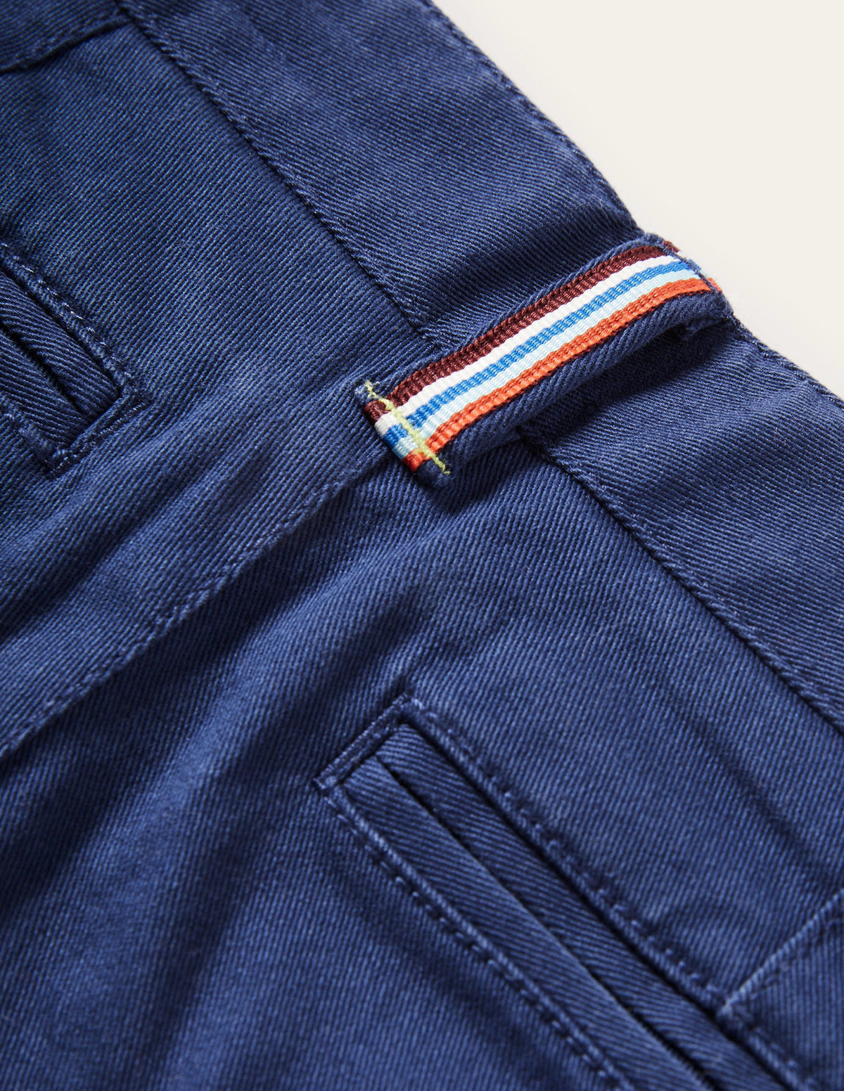 Chino Stretch Trousers-College Navy - Image 3