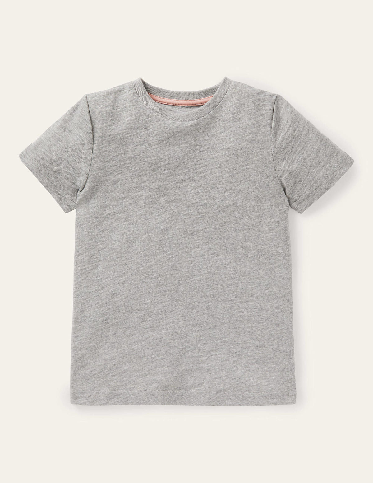 Slub Washed T-shirt-Grey Marl-1
