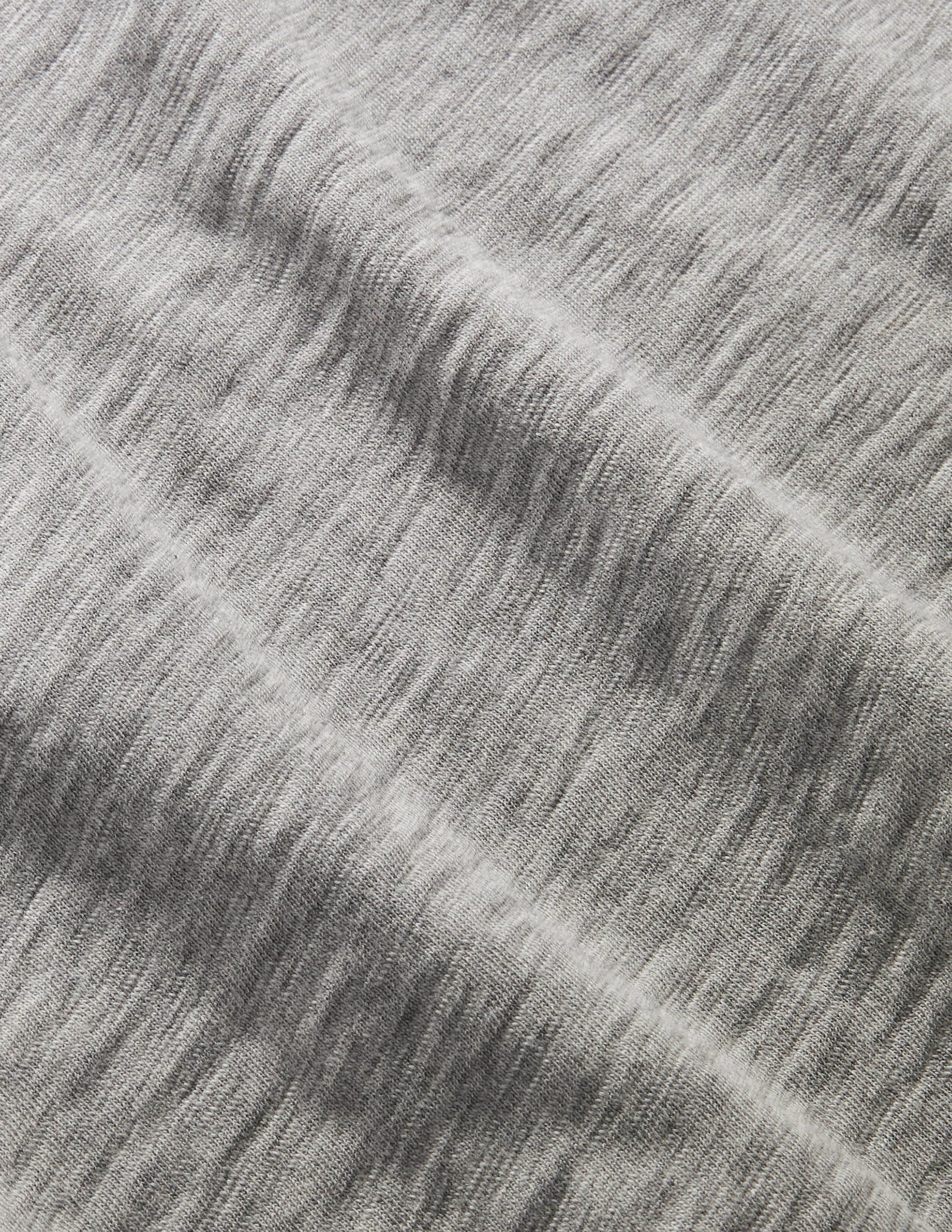 Slub Washed T-shirt-Grey Marl - Image 3