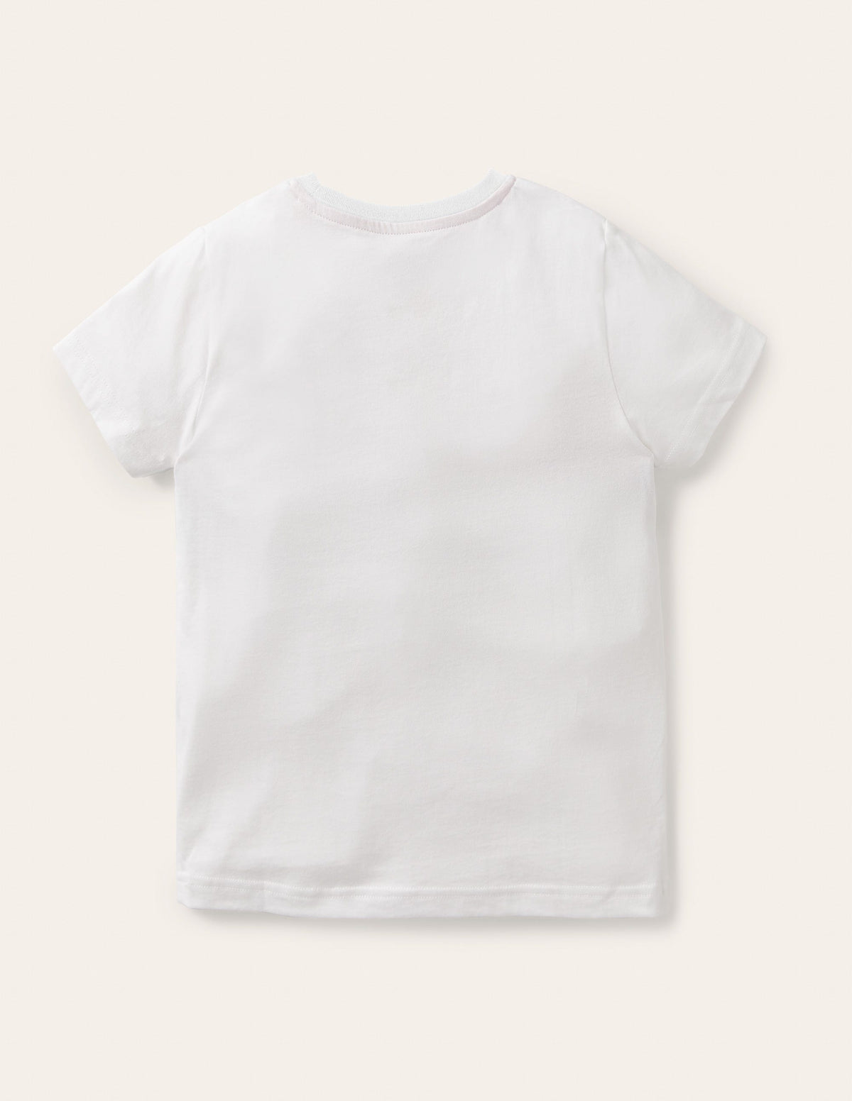 Slub Washed T-shirt-White-2