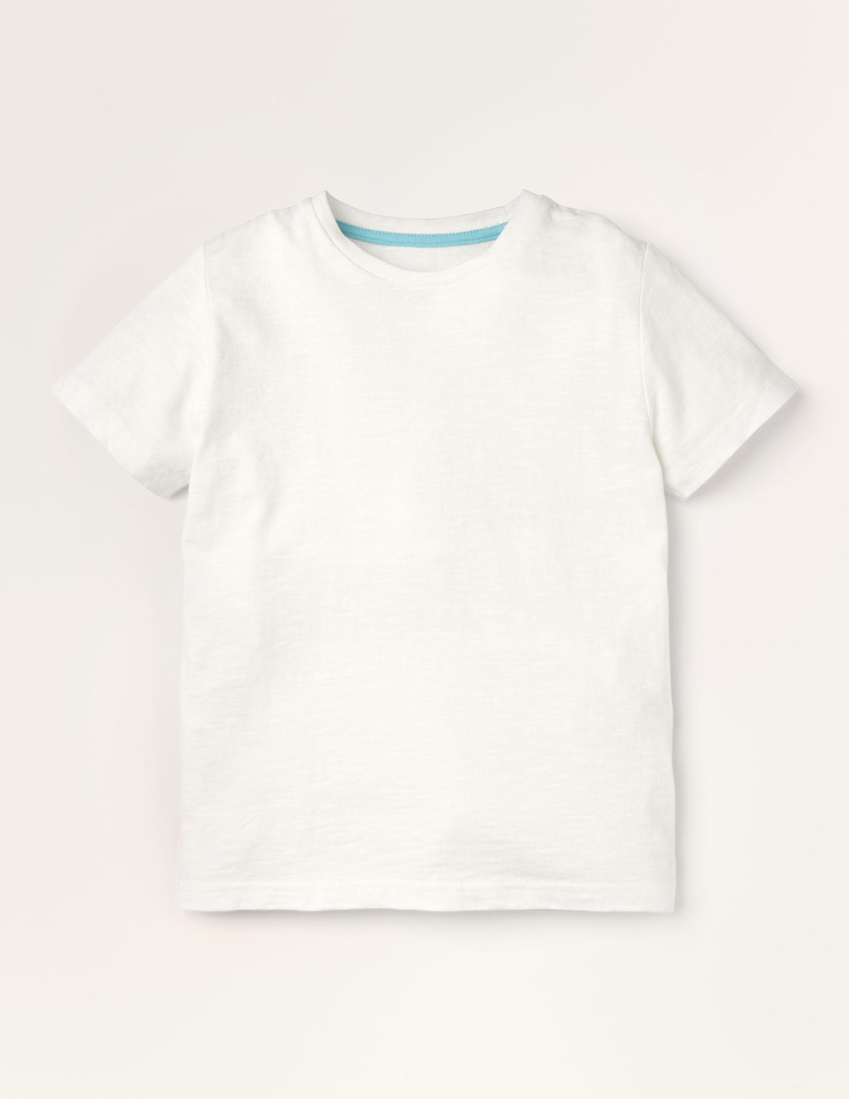 Slub Washed T-shirt-White - Image 1