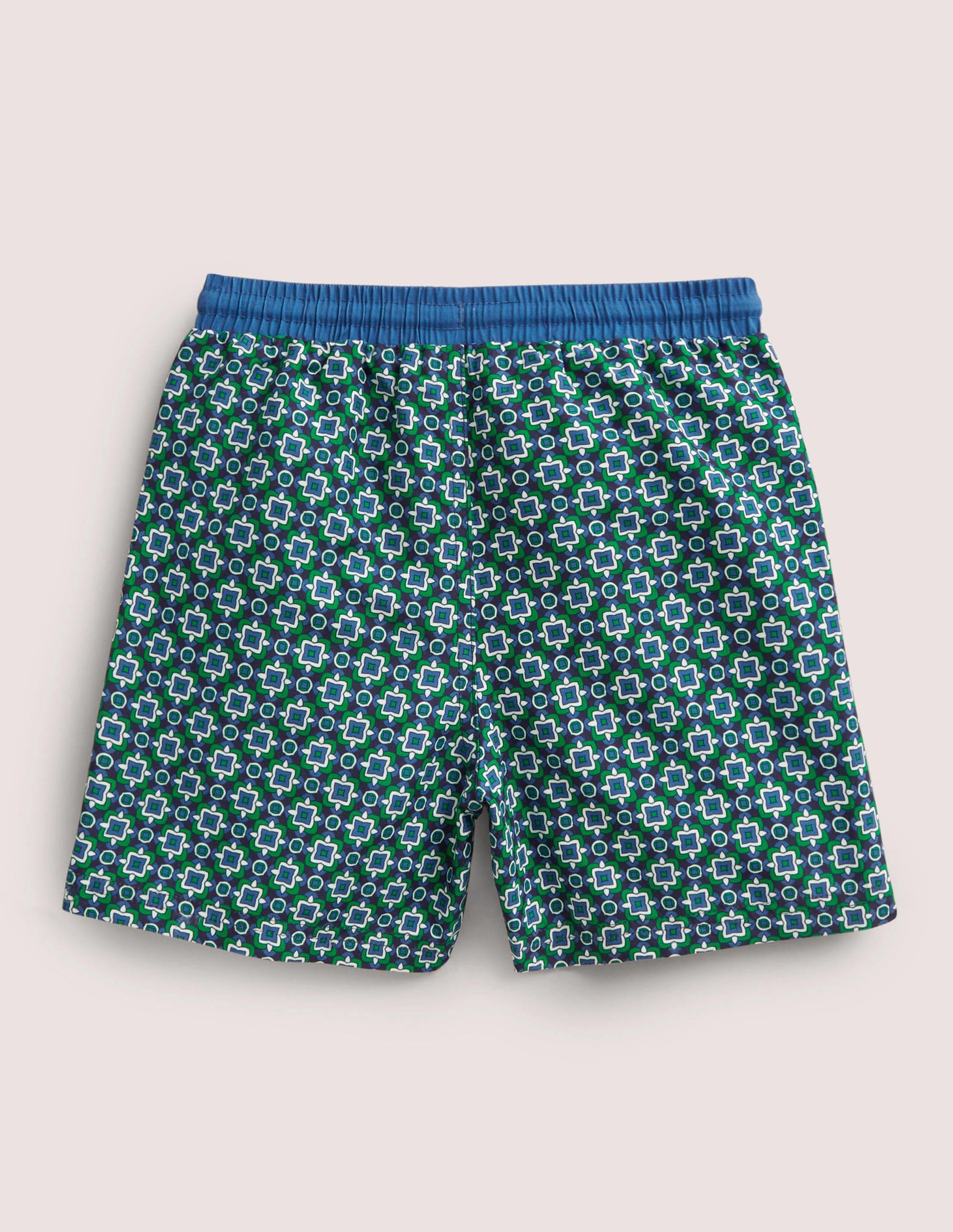 Swim Shorts-Highland Green Tile Geo-2