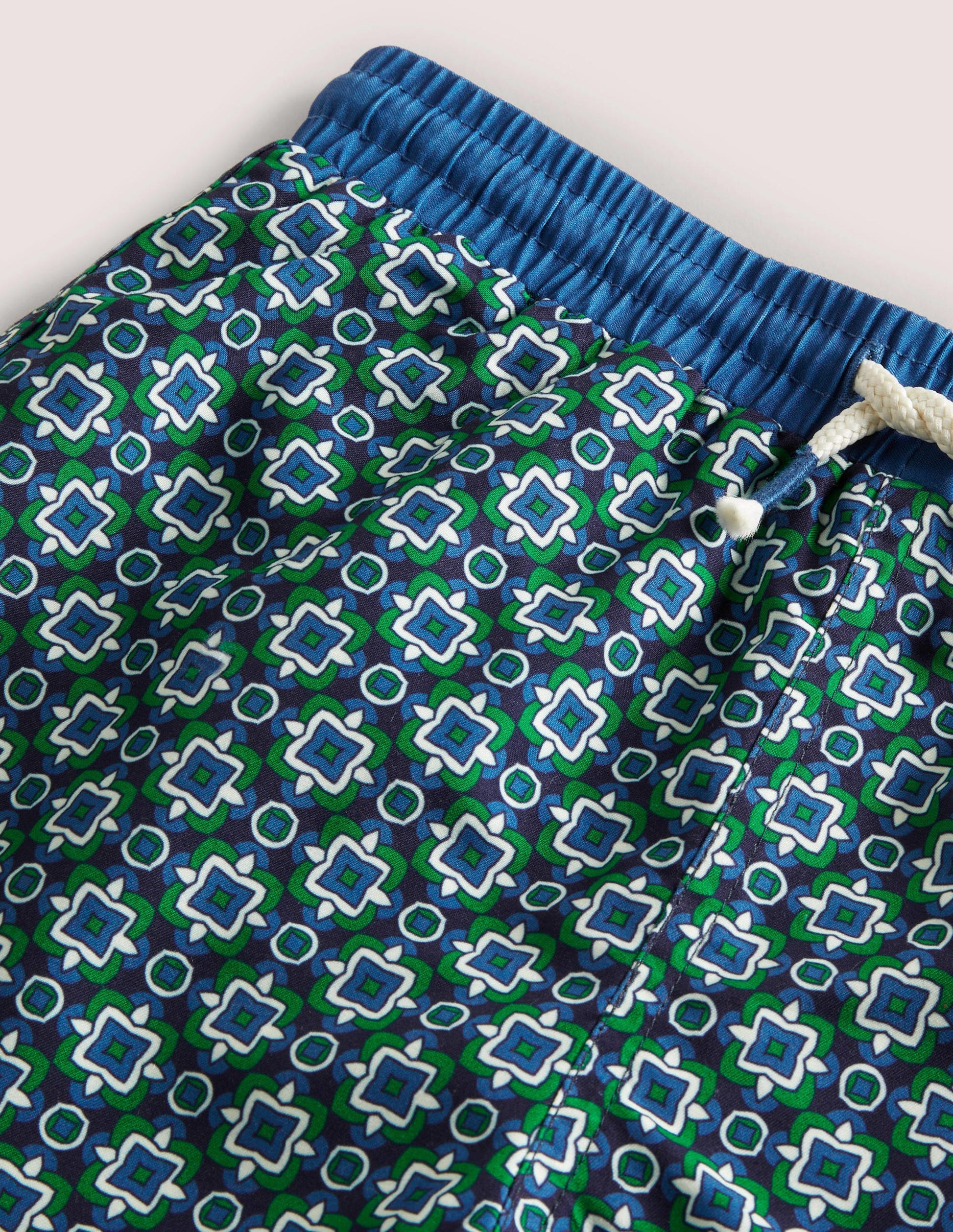 Swim Shorts-Highland Green Tile Geo-3