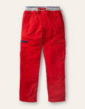 Cosy Lined Cargo Trousers-Rockabilly Red