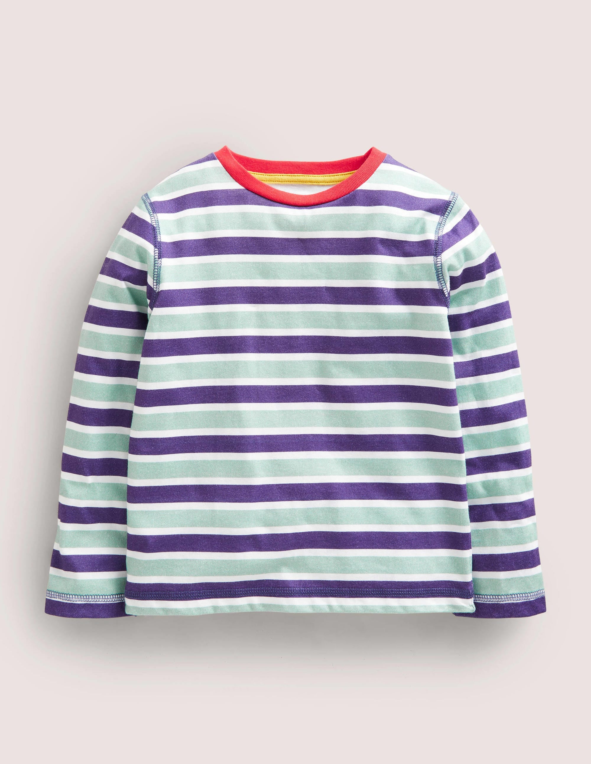 Supersoft Long-sleeved T-shirt-Starboard Blue/Green - Image 1