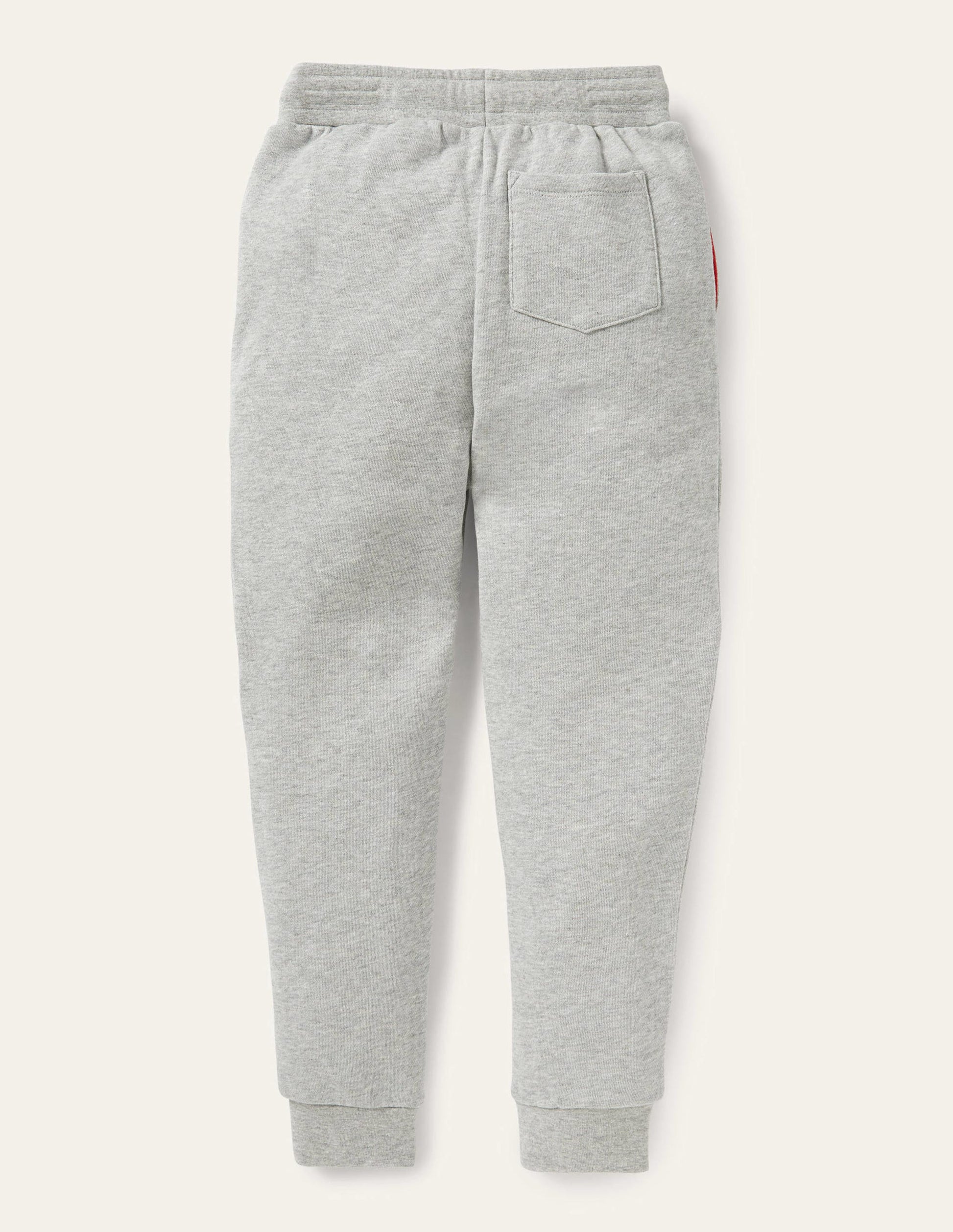 Appliqué Knee Joggers-Grey Marl Dinosaur-2