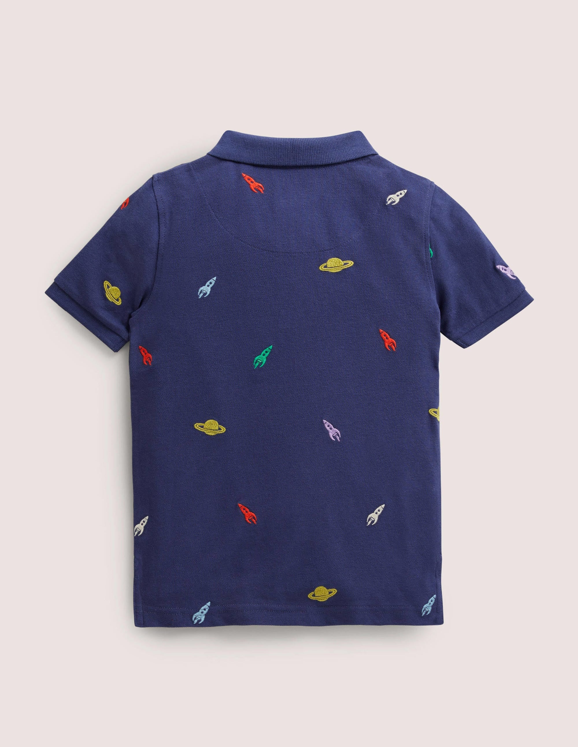 Piqué Polo Shirt-Starboard Blue Space - Image 2