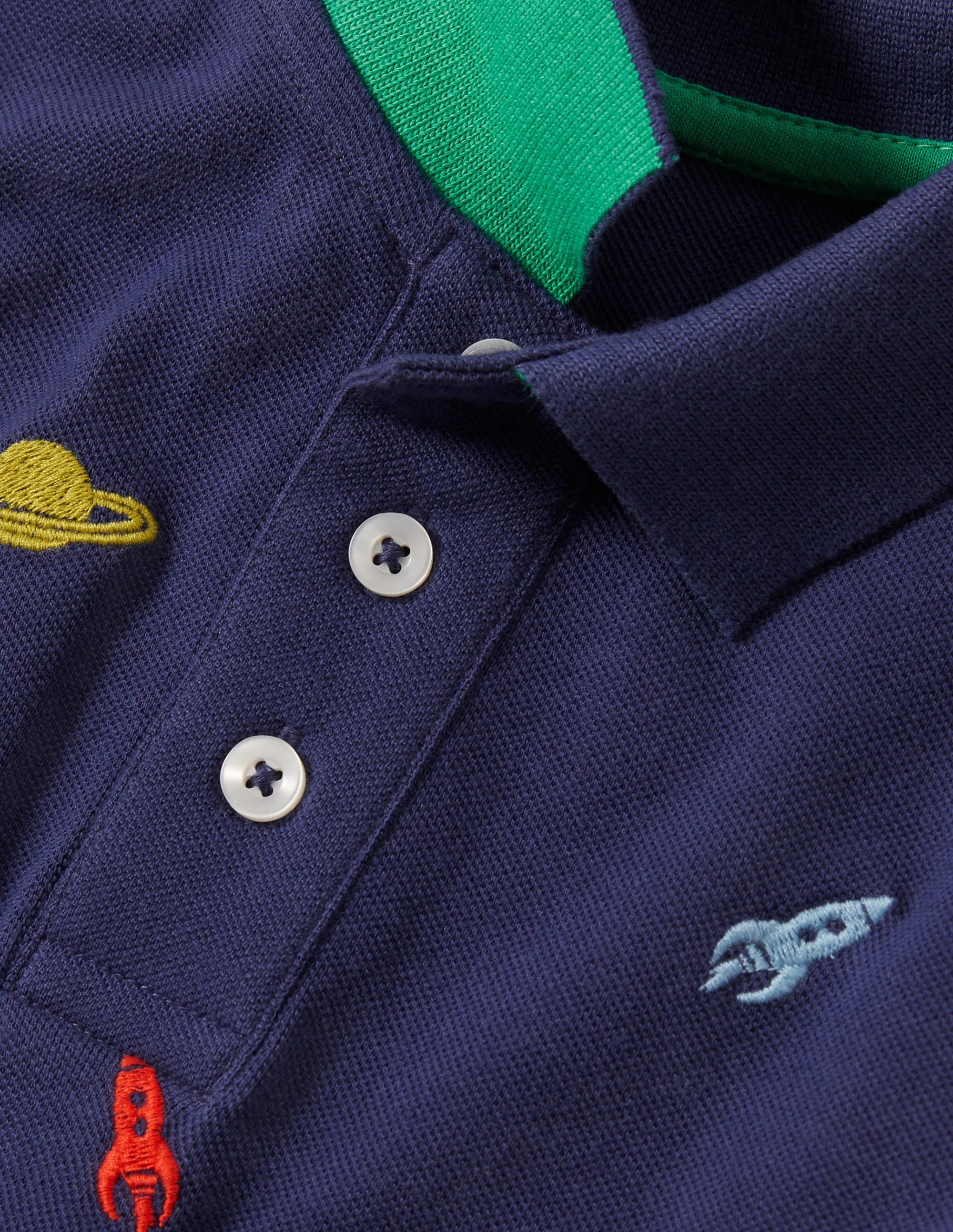 Piqué Polo Shirt-Starboard Blue Space - Image 3