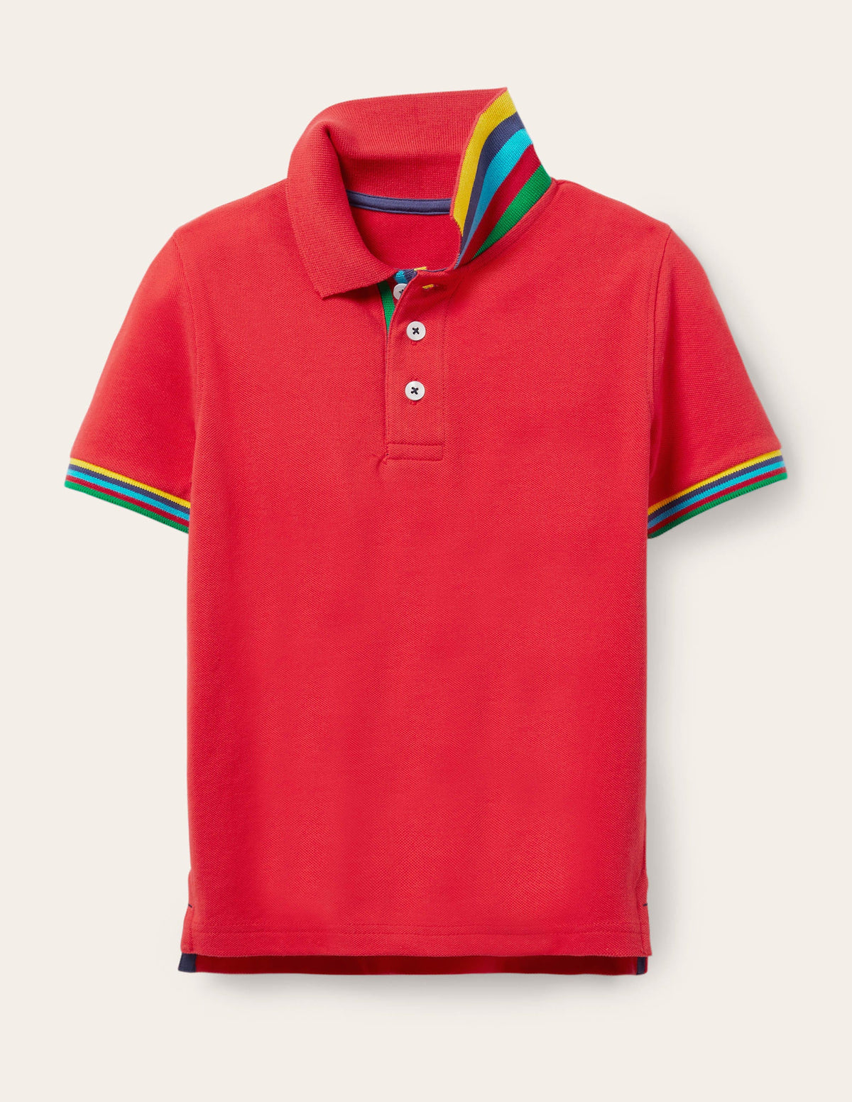 Piqué Polo Shirt-Strawberry Tart Red - Image 1