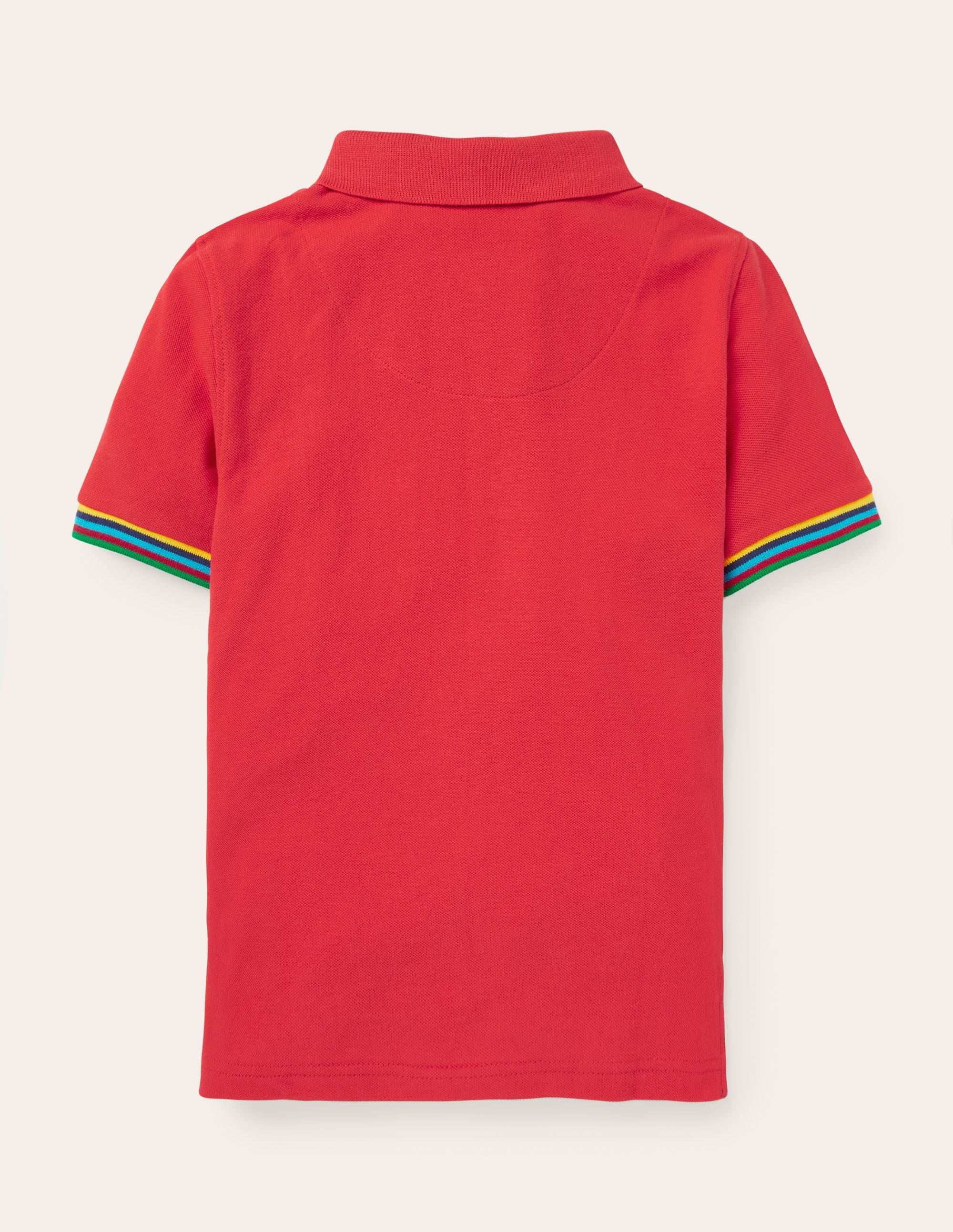 Piqué Polo Shirt-Strawberry Tart Red - Image 2