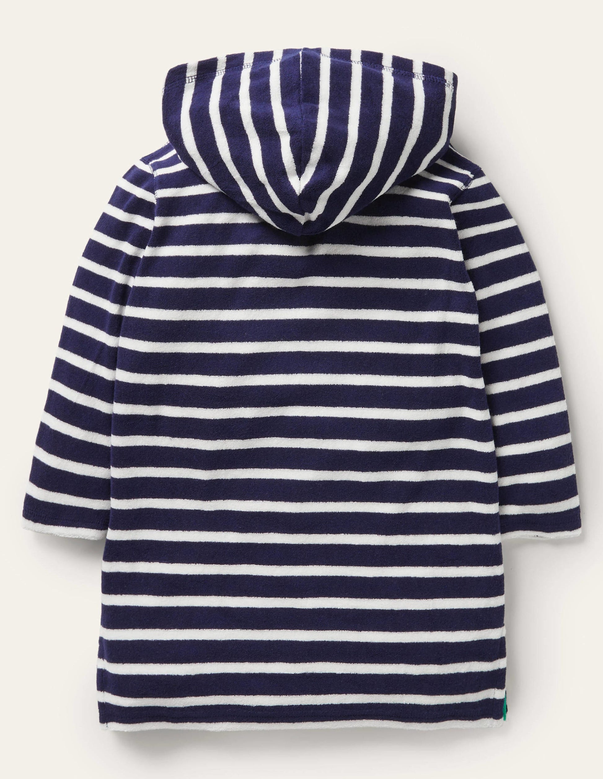 Towelling Throw-on-College Navy/White-2