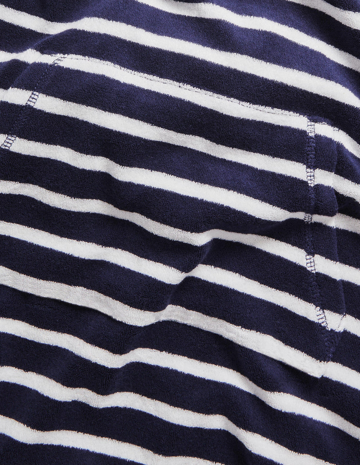 Towelling Throw-on-College Navy/White - Image 3
