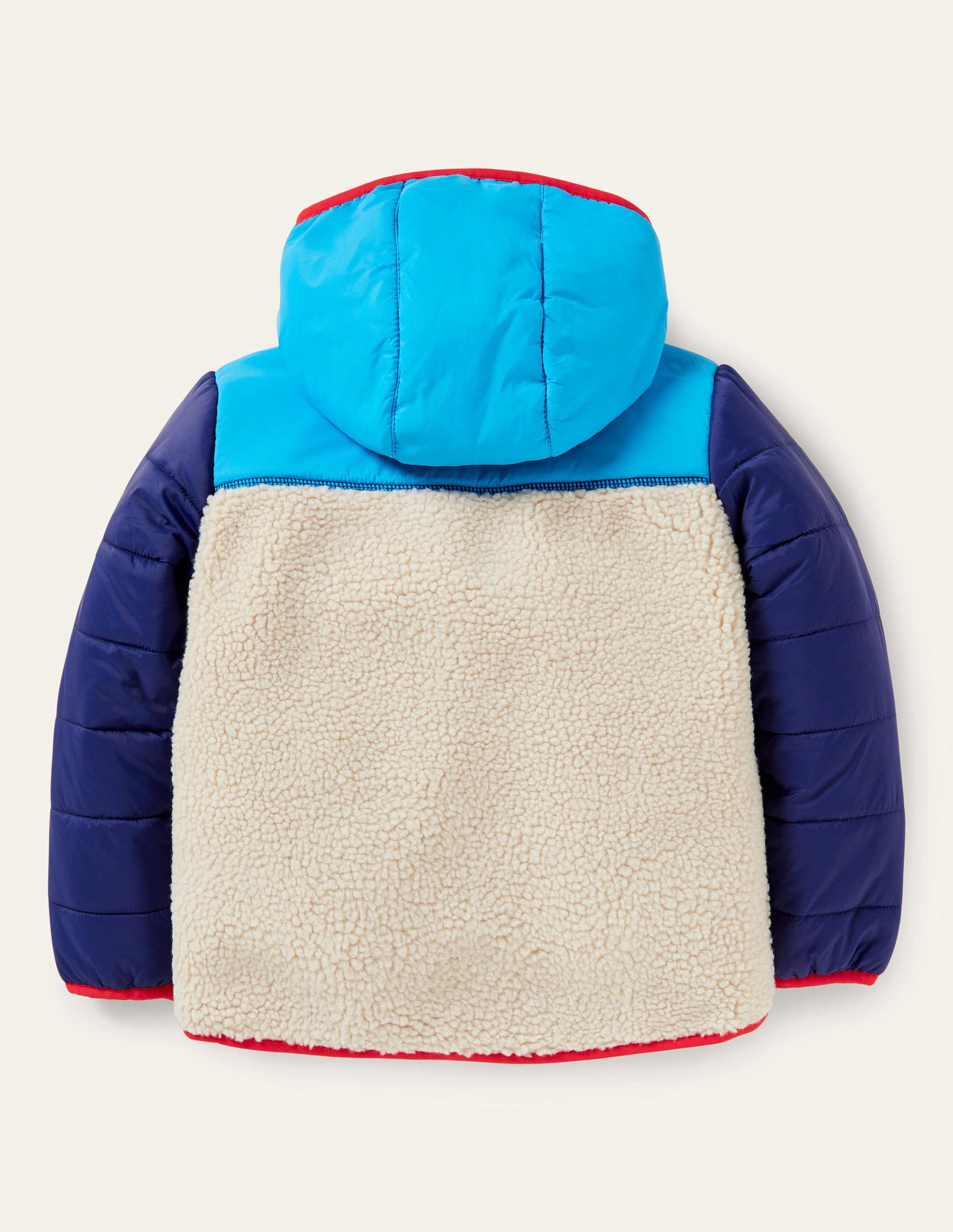Colourblock Zip-up Fleece Jacket-Multi Colourblock-2