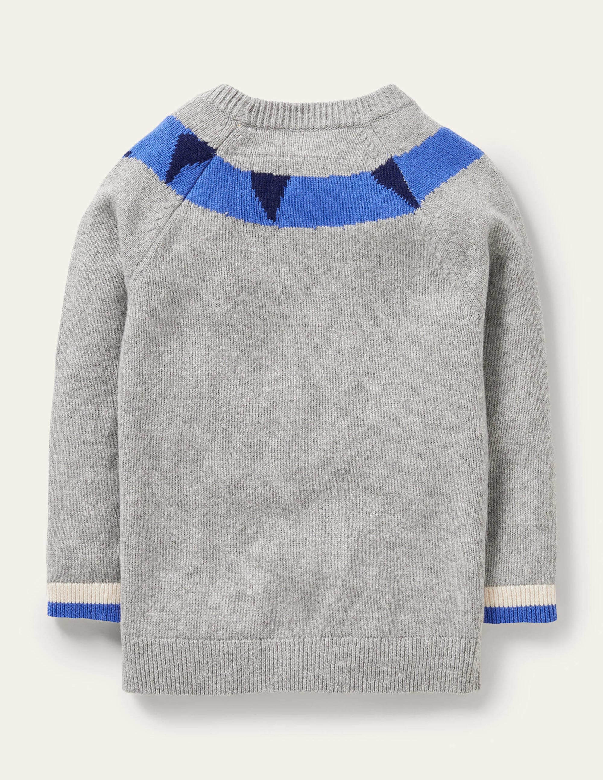 Fun Jumper-Grey Melange Dinosaur - Image 2