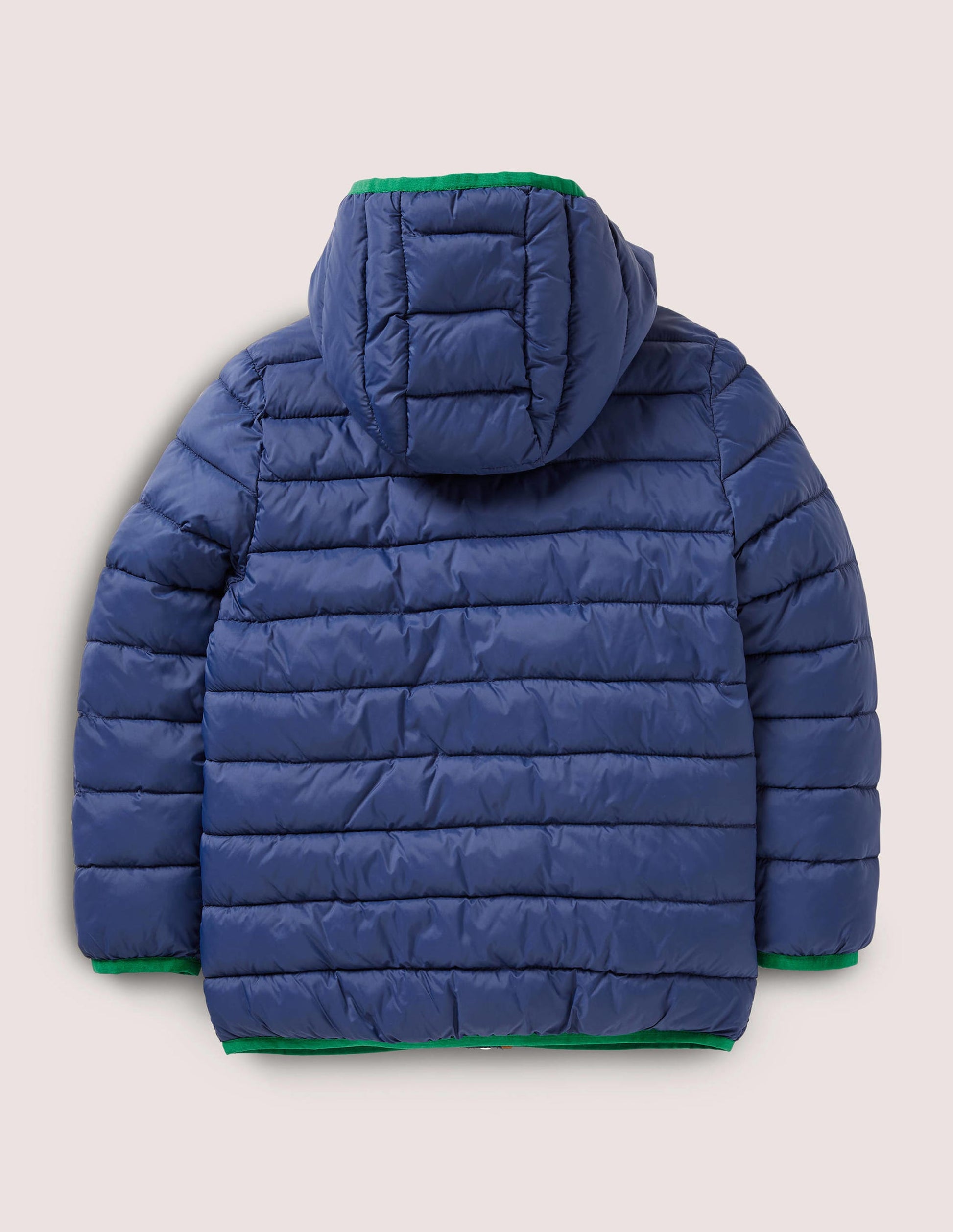Cosy Pack-away Padded Jacket-Navy /Nutty Brown-2