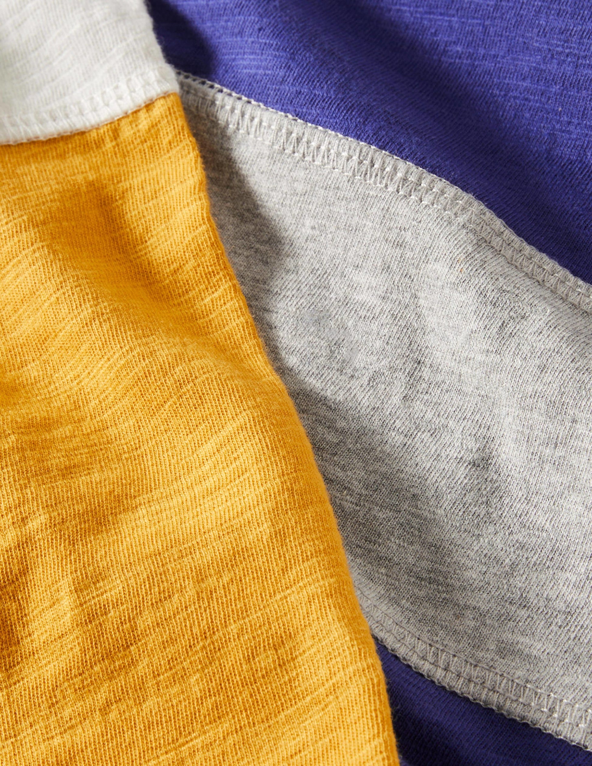 Sporty Long Sleeve T-shirt-Yellow Colourblock-3