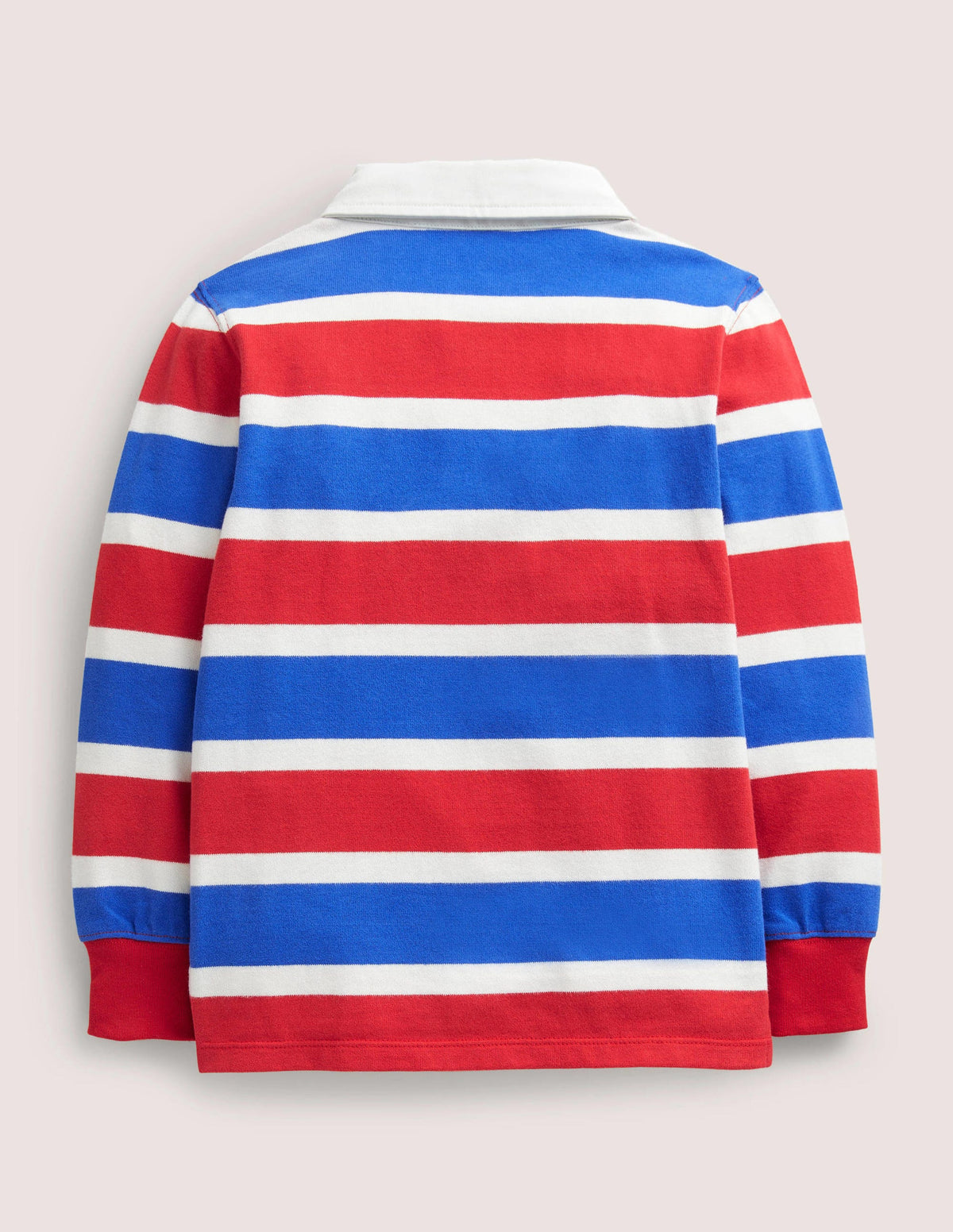 Classic Rugby Shirt-Rockabilly Red/ Brilliant Blue-2