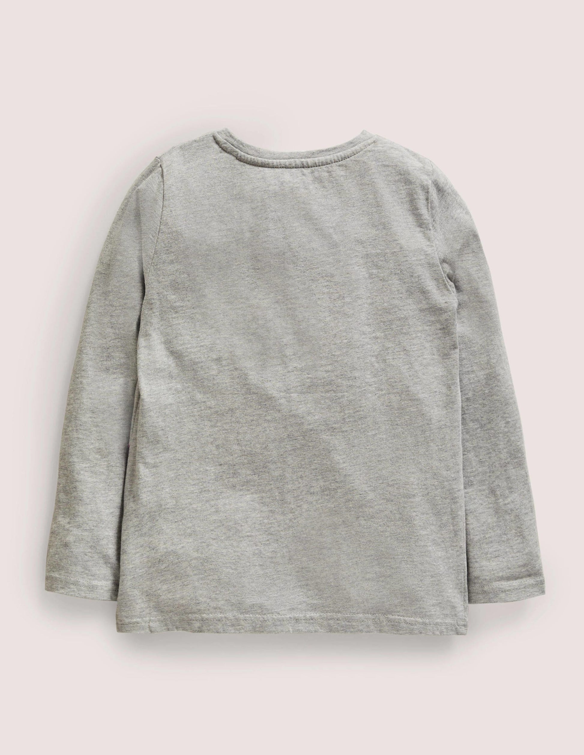 Halloween Flap T-shirt-Marl Grey Ghost Train-2