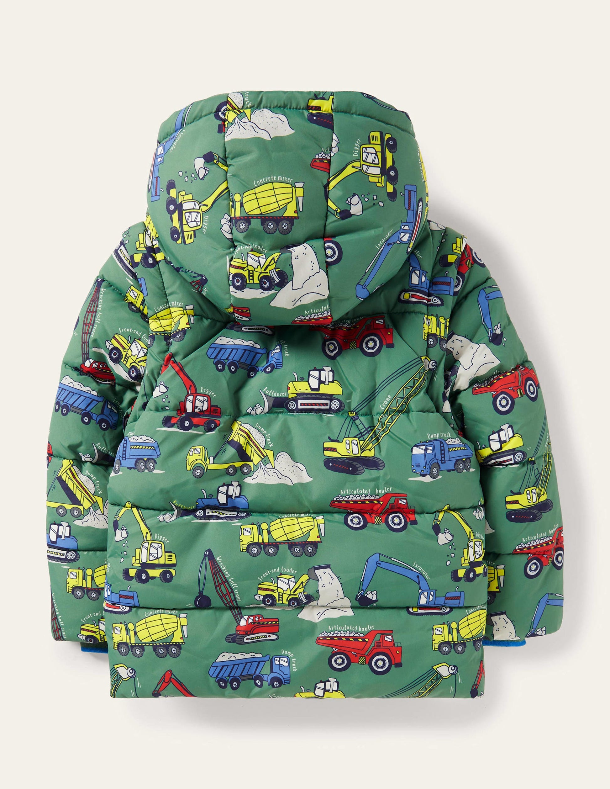 Cosy 2-in-1 Padded Jacket-Rosemary Green Vehicles-2