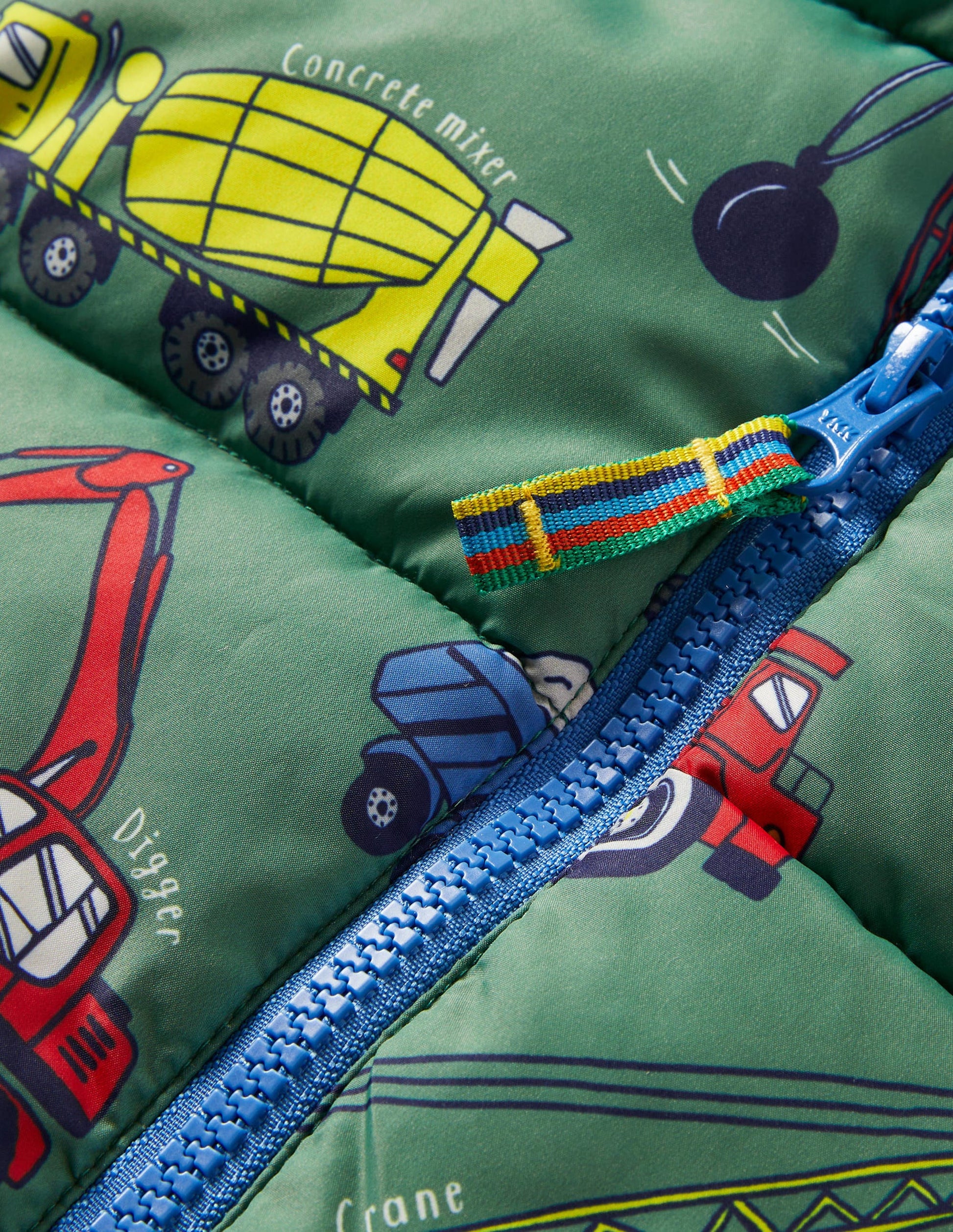 Cosy 2-in-1 Padded Jacket-Rosemary Green Vehicles-3