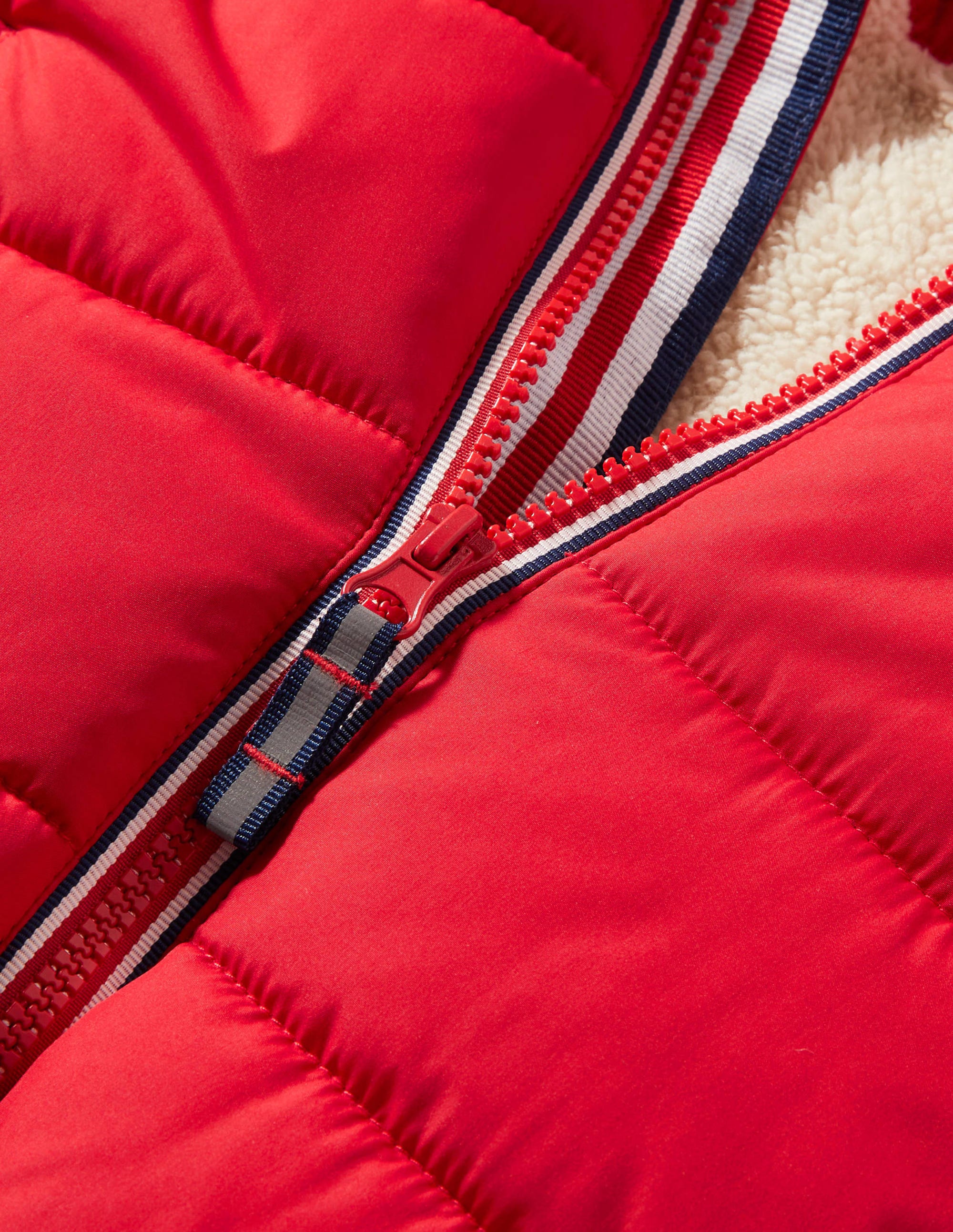 Shower-Resistant Padded Jacket-Rockabilly Red - Image 3