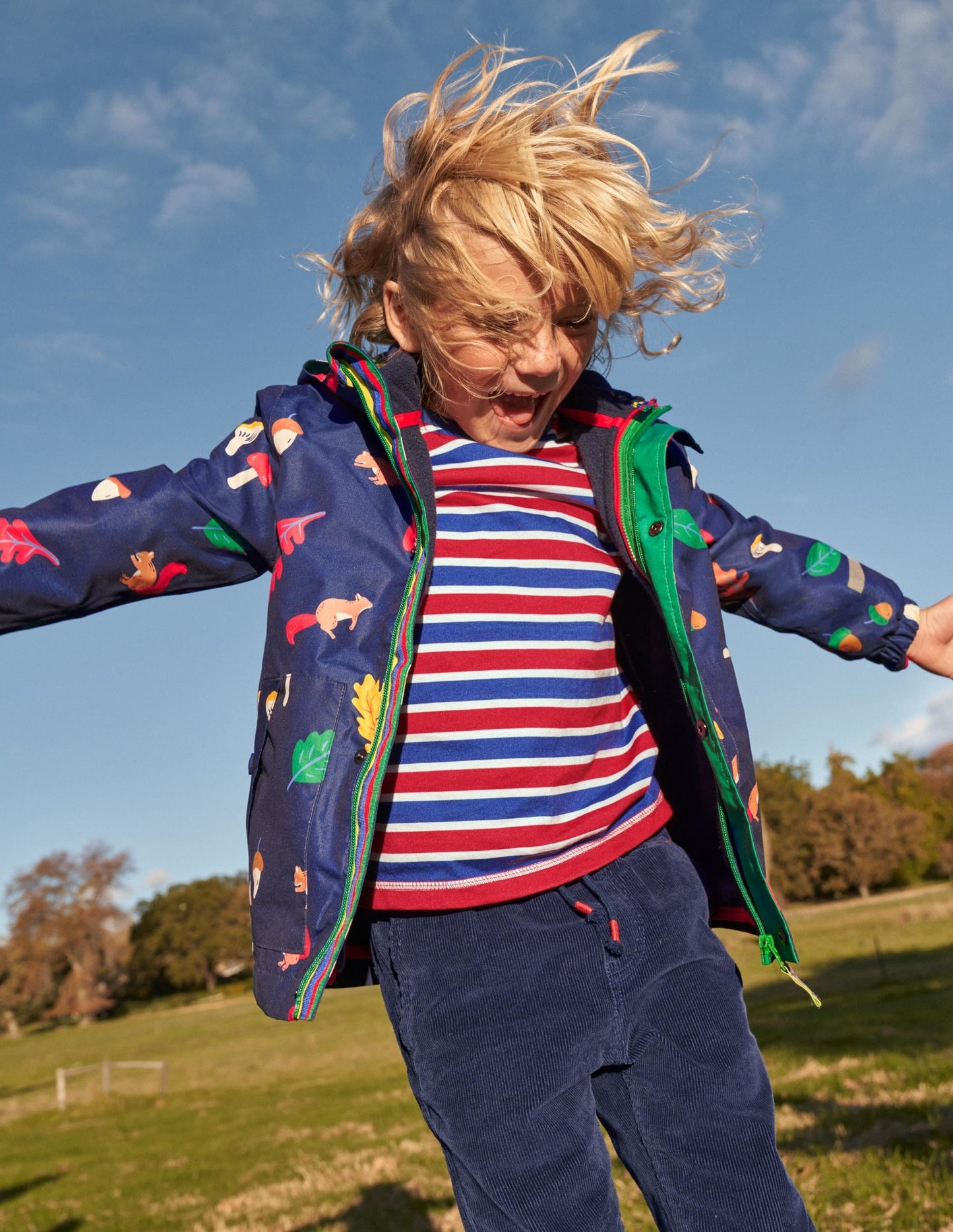 3-in-1 Waterproof Jacket-Starboard Navy Woodland