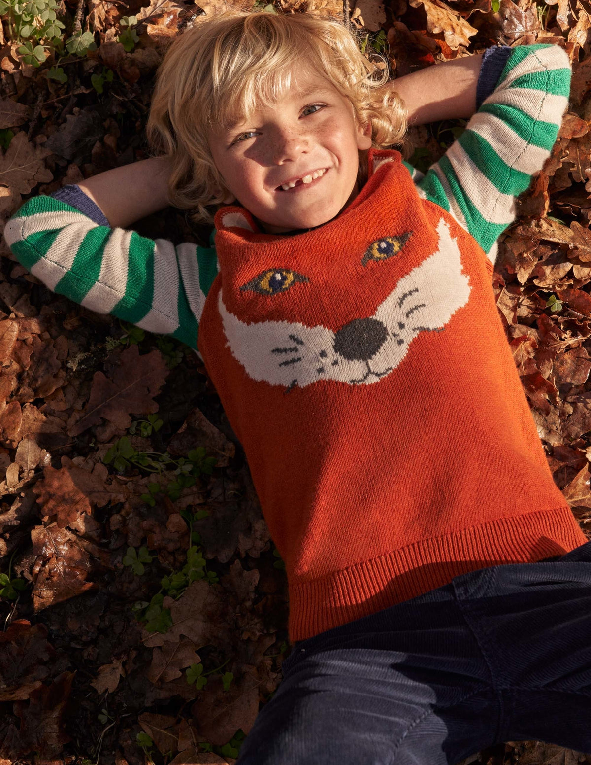 Hotchpotch Logo Jumper-Rust Orange Fox-4