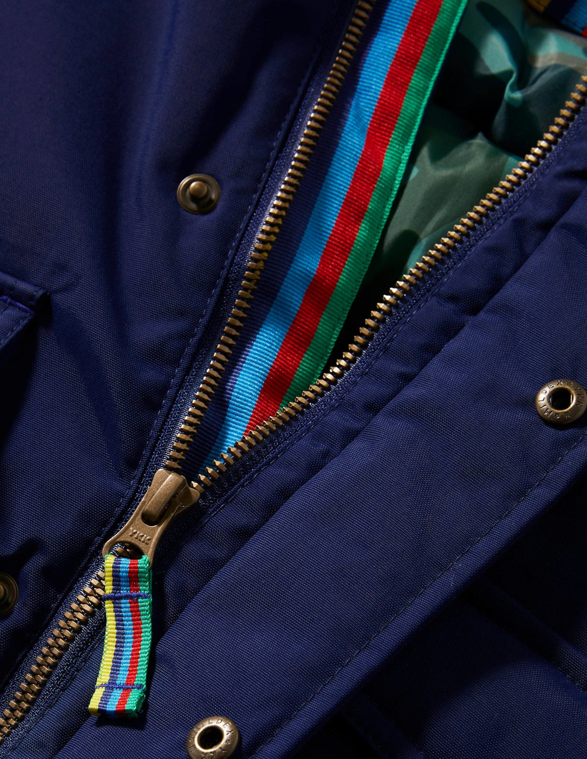Navy Hooded Waterproof Parka-College Navy-3